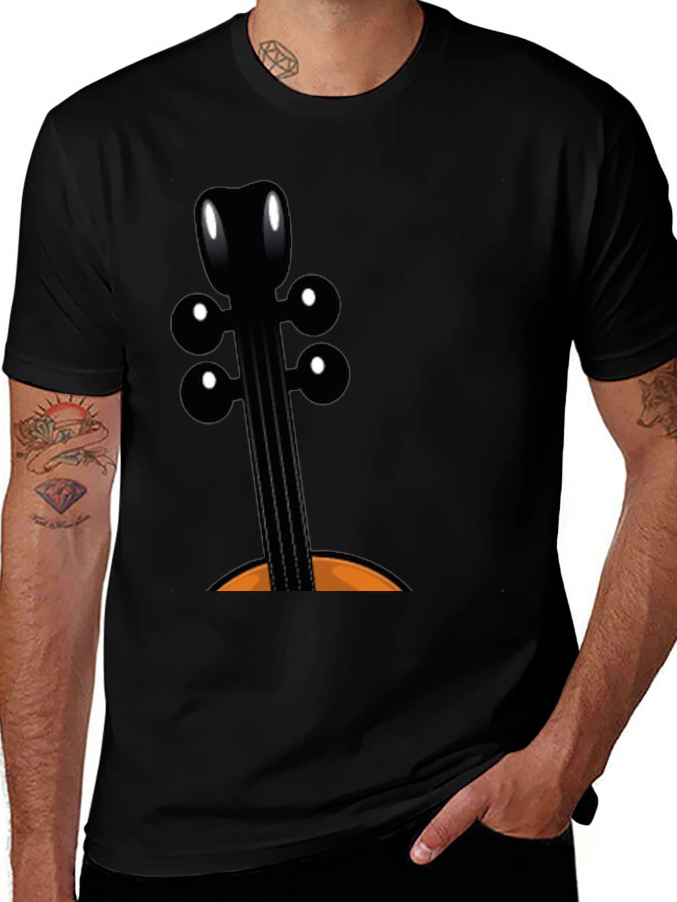Violin Graphic T-Shirt - Music Lover Tee