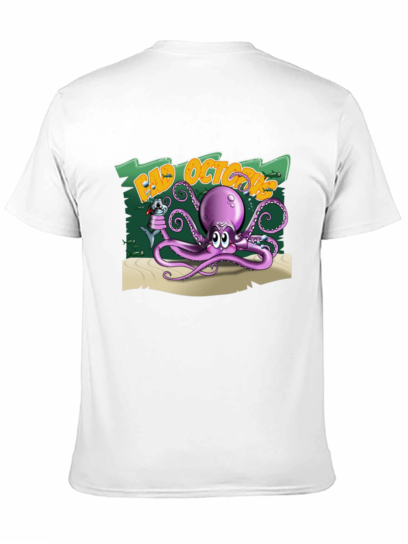 Bad Octopus Graphic T-Shirt - Black