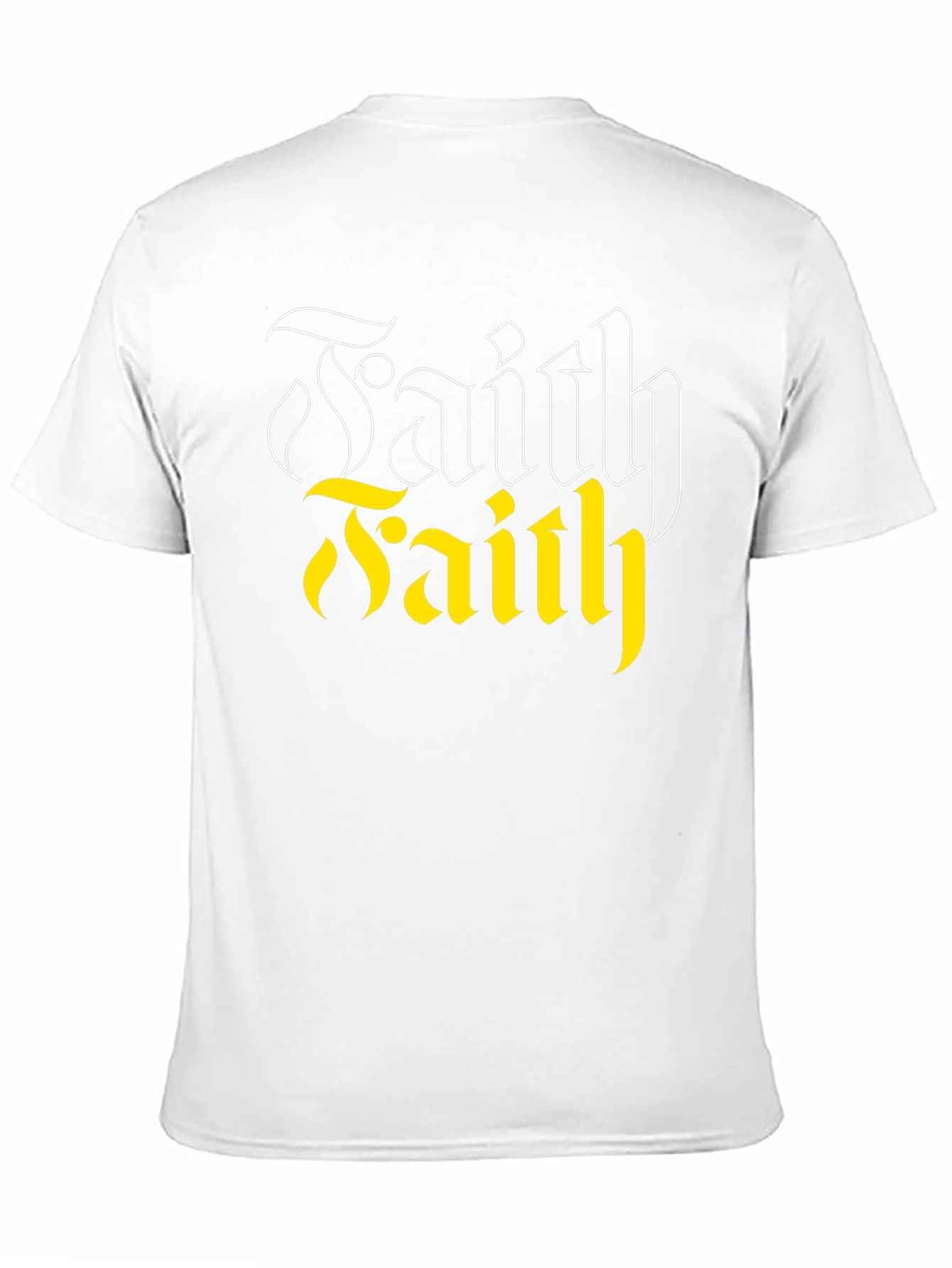 Faith Graphic Tee - Black Cotton Blend Casual T-Shirt