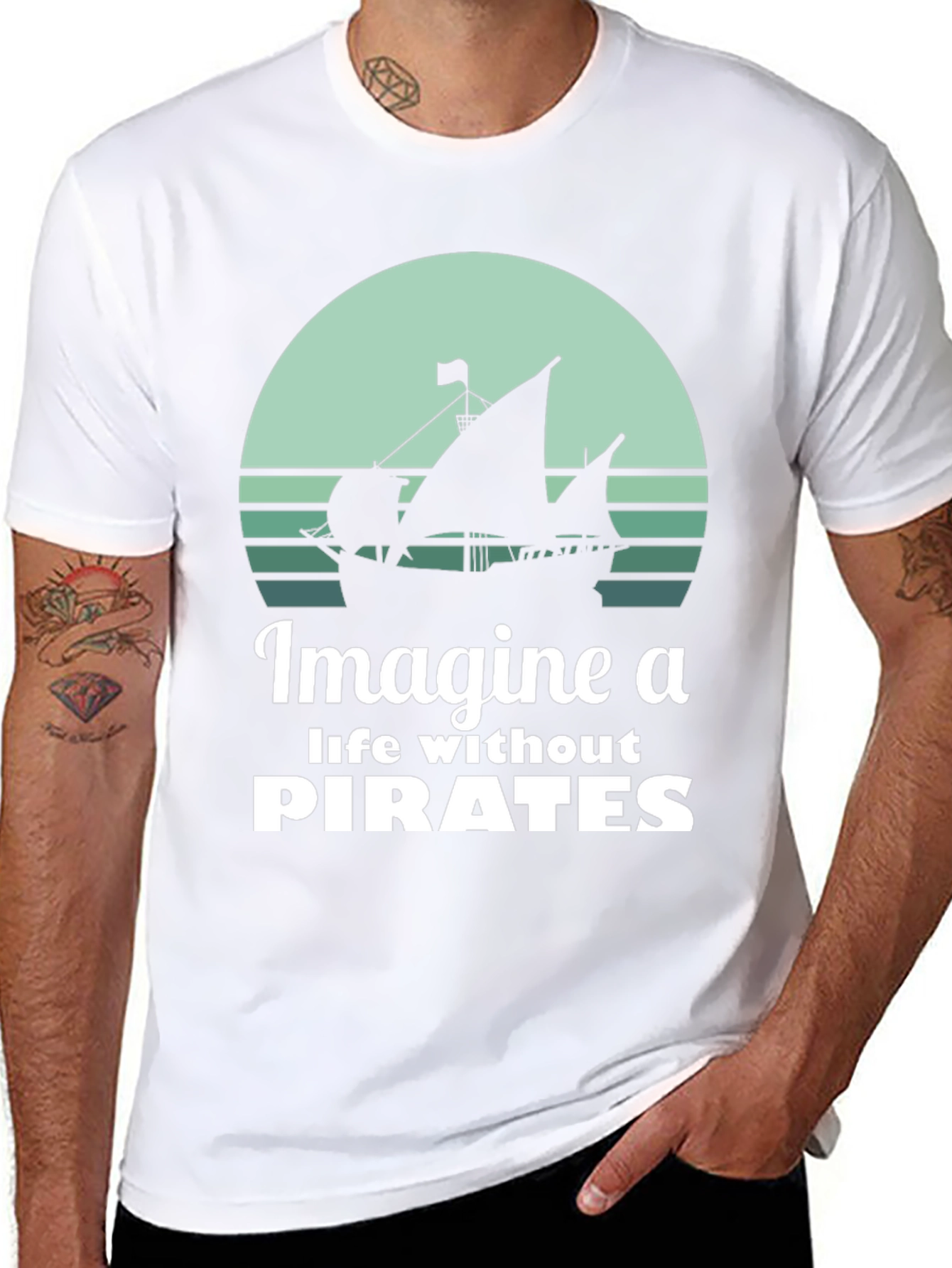 Imagine A Life Without Pirates Graphic Tee