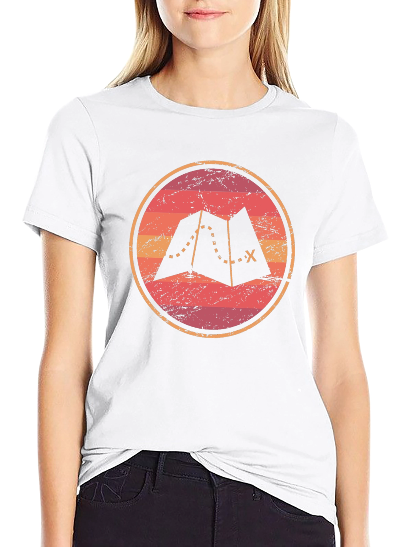Adventure Map Graphic Tee - Unisex Soft Black T-Shirt