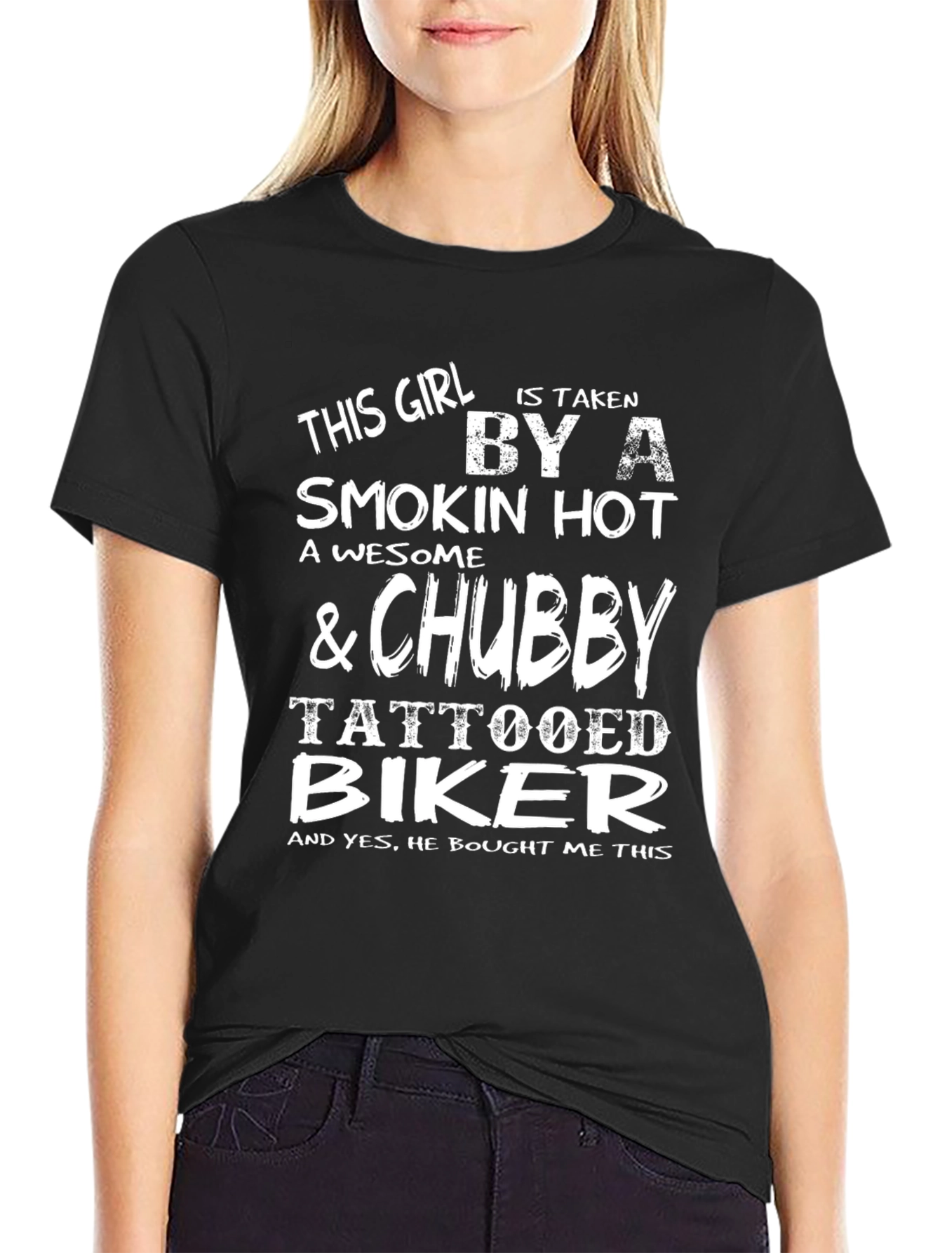 Taken by a Tattooed Biker - Graphic T-Shirt