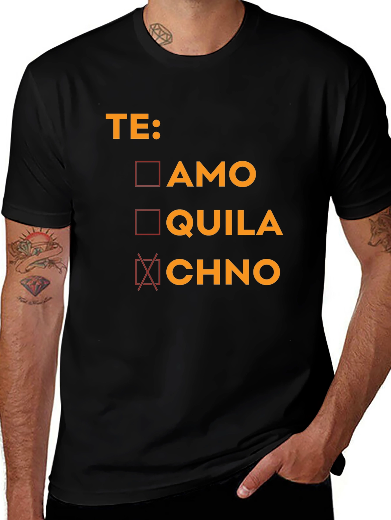 TE: CHNO Graphic T-Shirt - Black