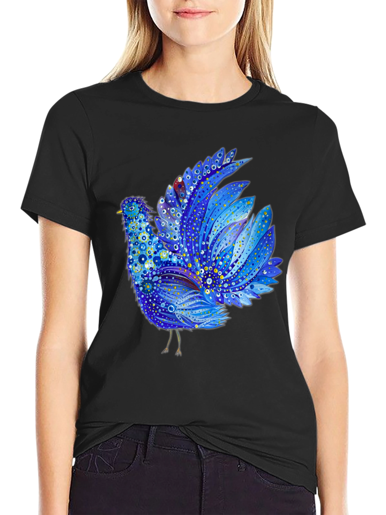 Blue Bird Graphic Tee - Unique Design