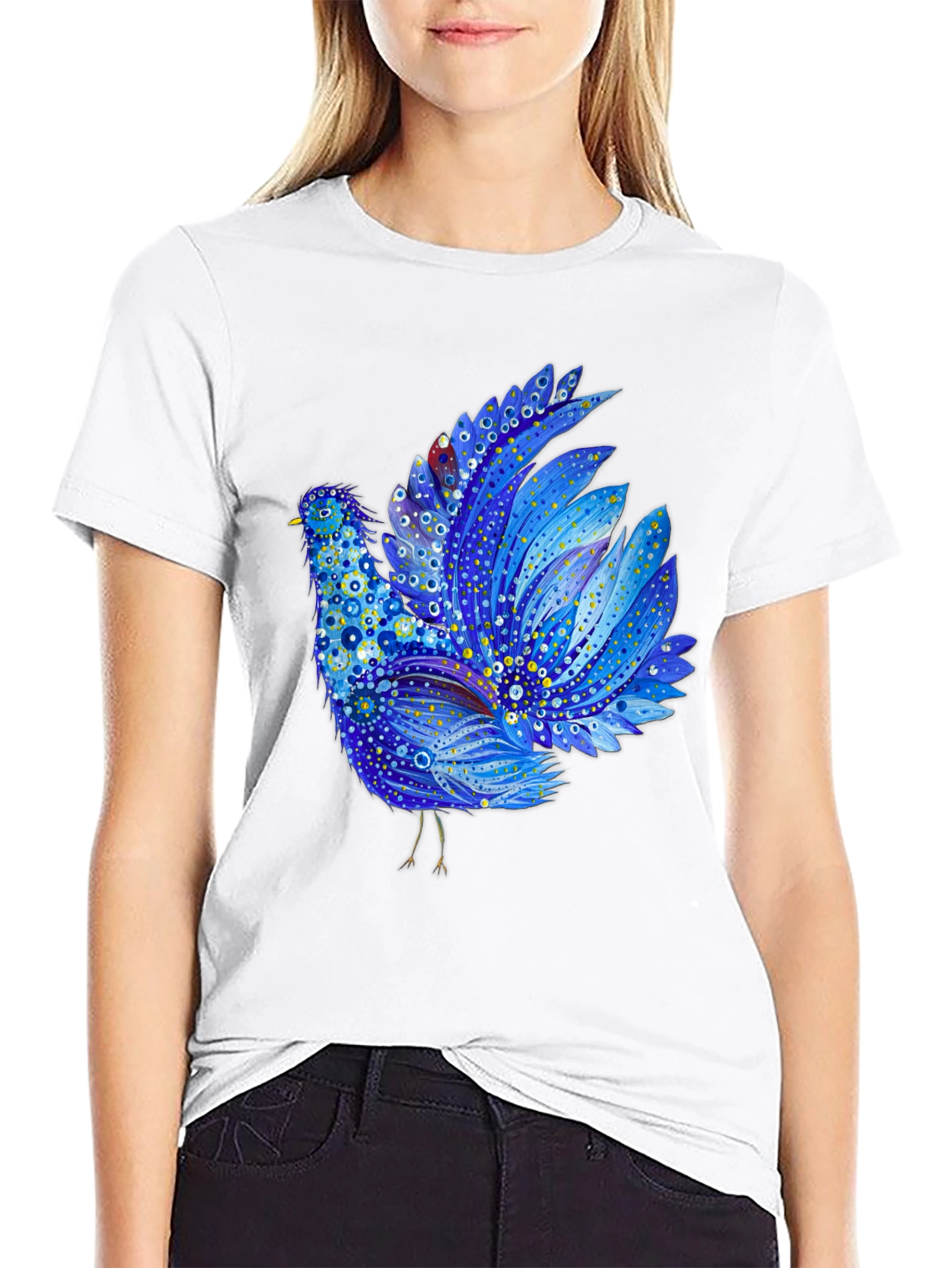 Blue Bird Graphic Tee - Unique Design