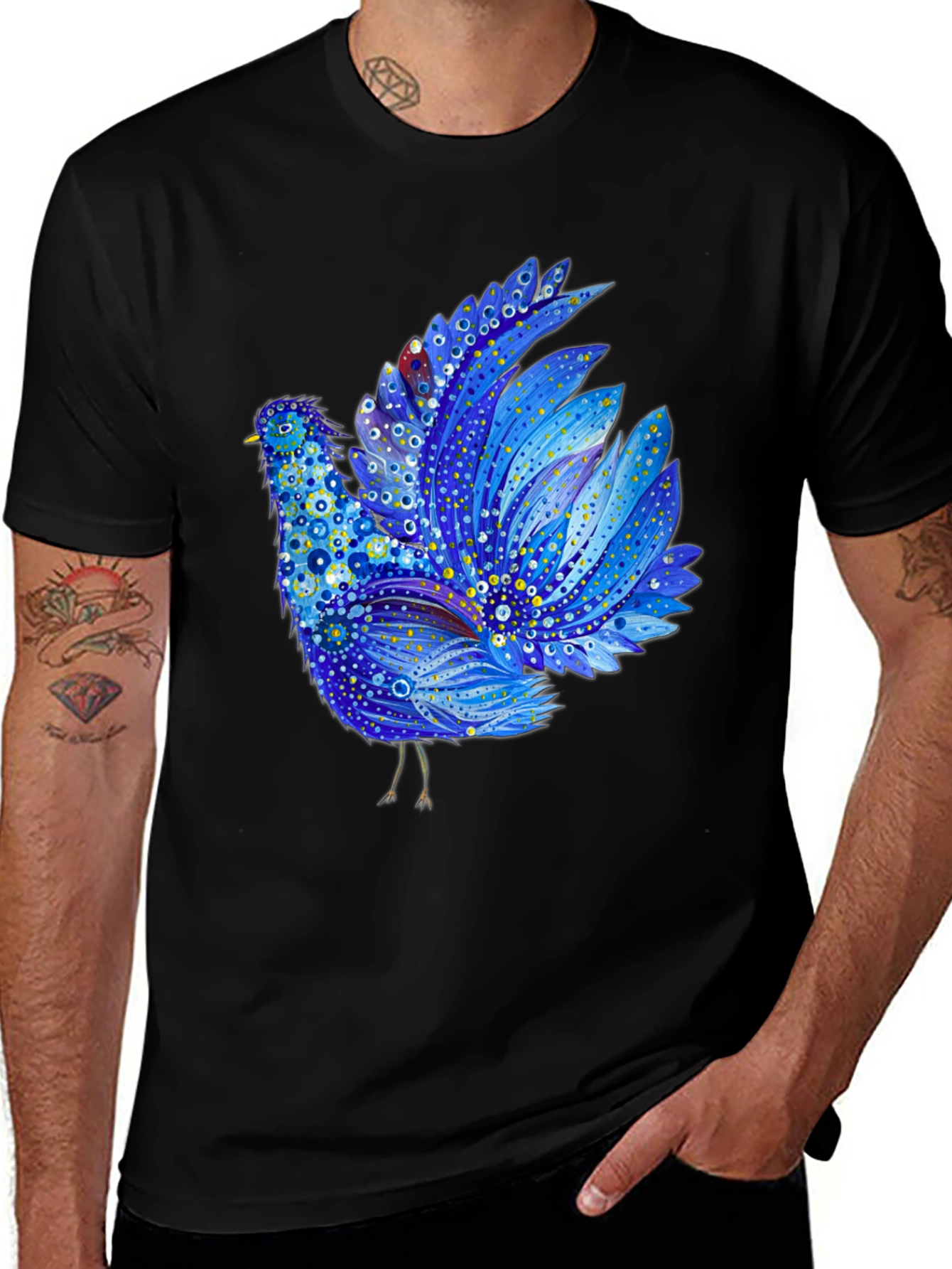 Blue Bird Graphic Tee - Unique Design