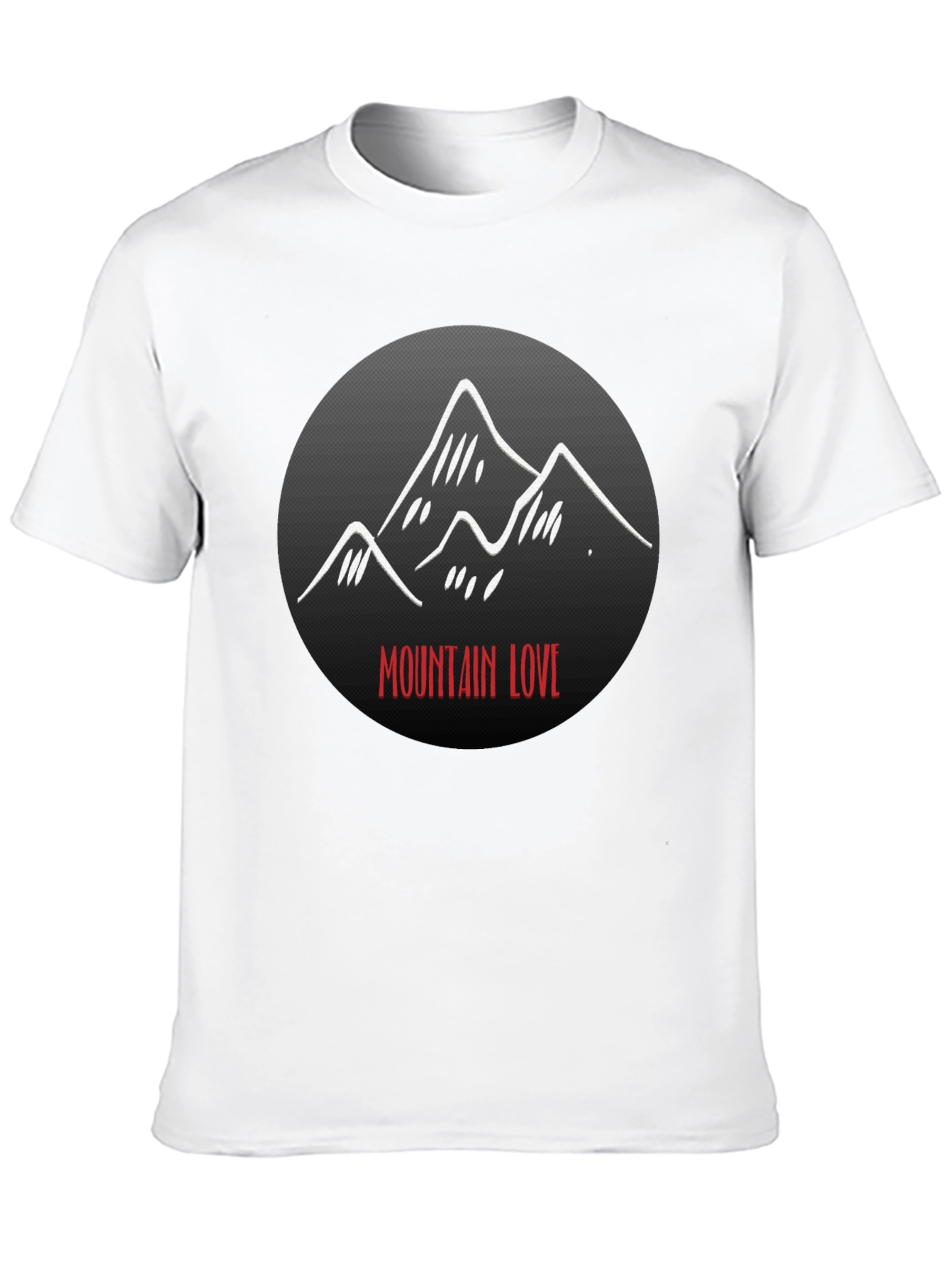 Mountain Love Graphic Black T-Shirt