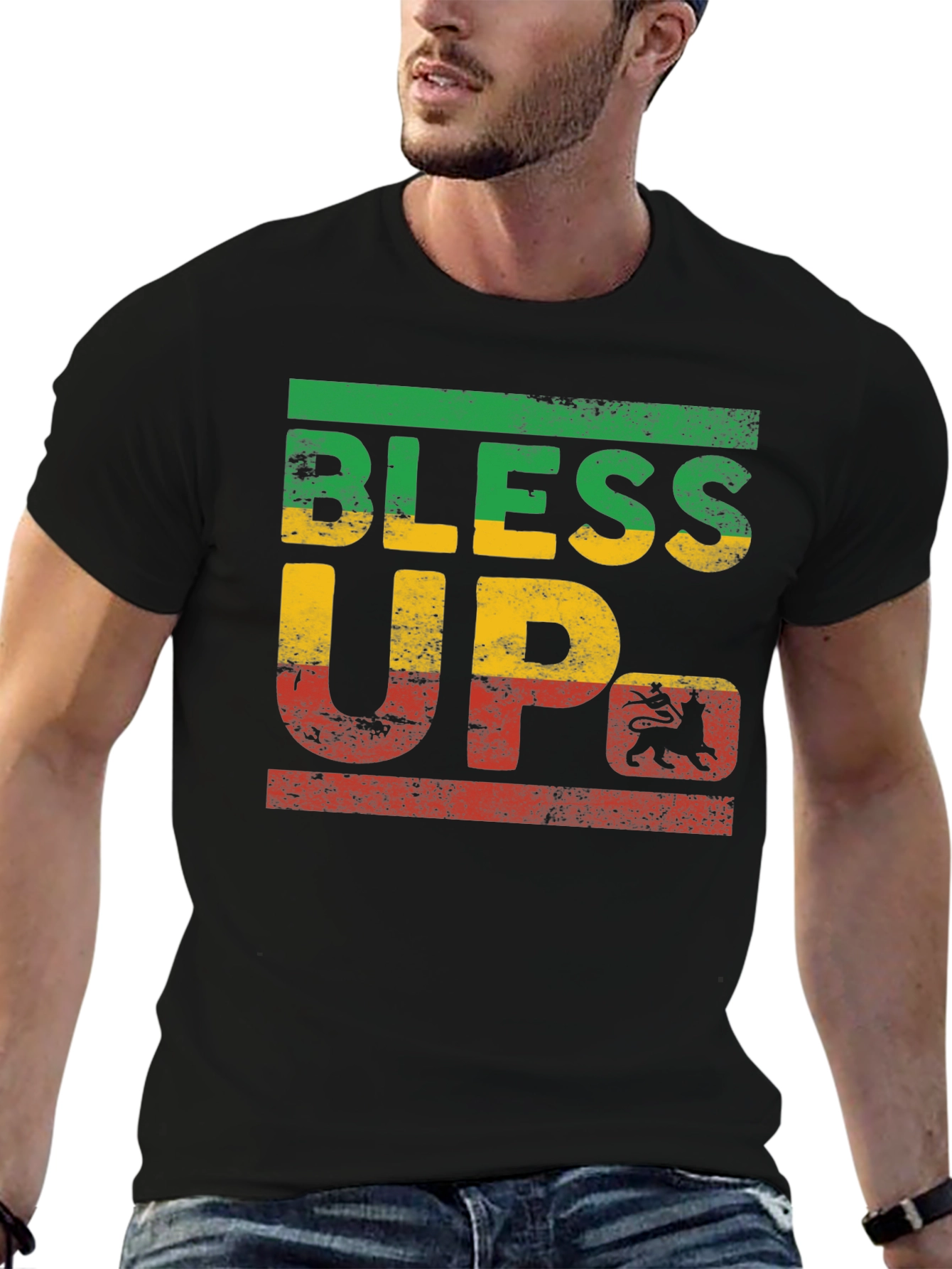 Bless Up Rasta T-Shirt - Reggae Style