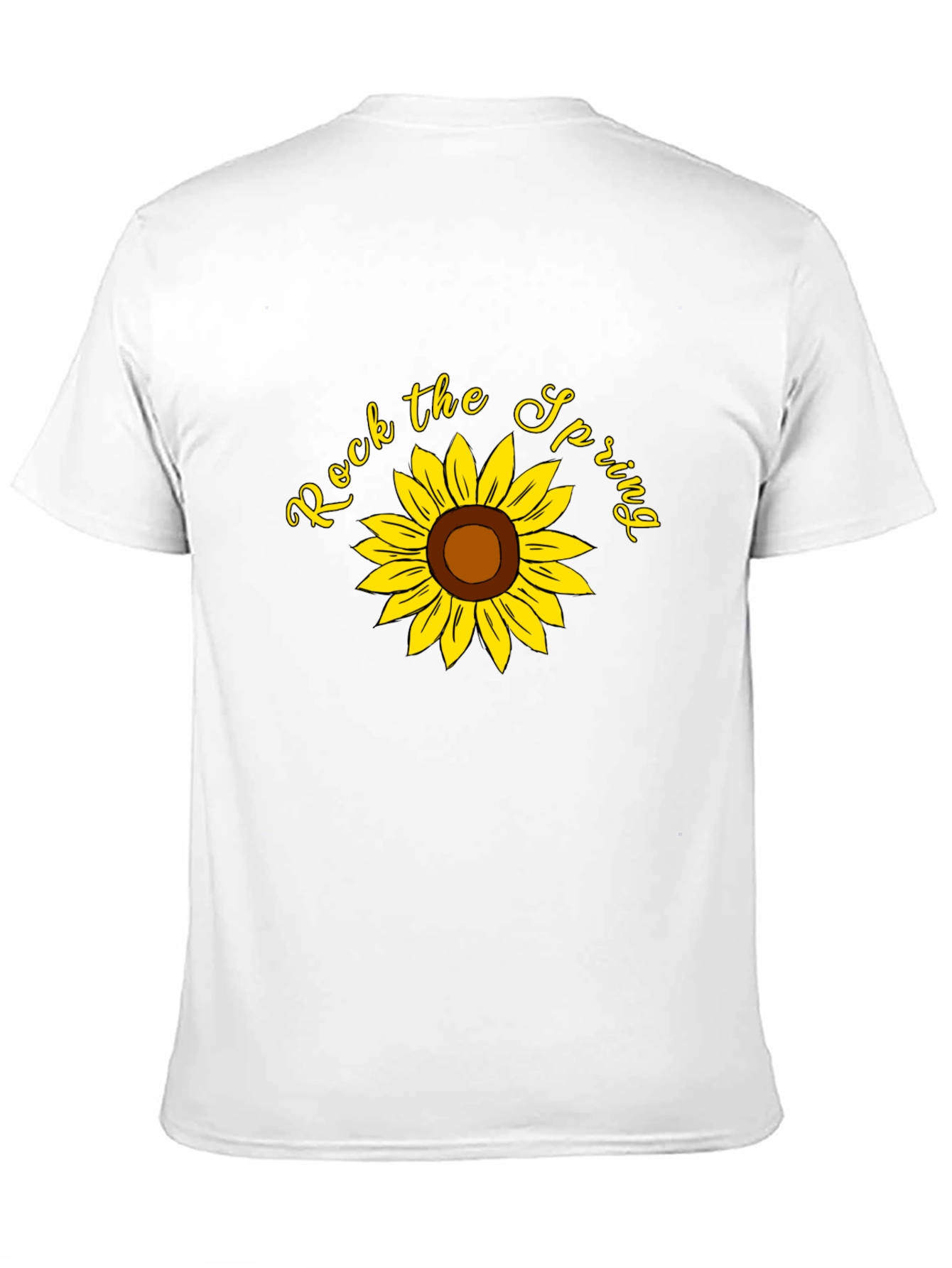 Rock the Spring Sunflower Graphic Tee - Black
