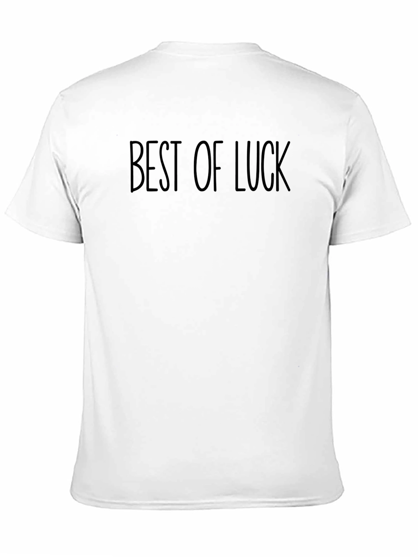 Best of Luck Graphic Tee - Classic Black T-Shirt