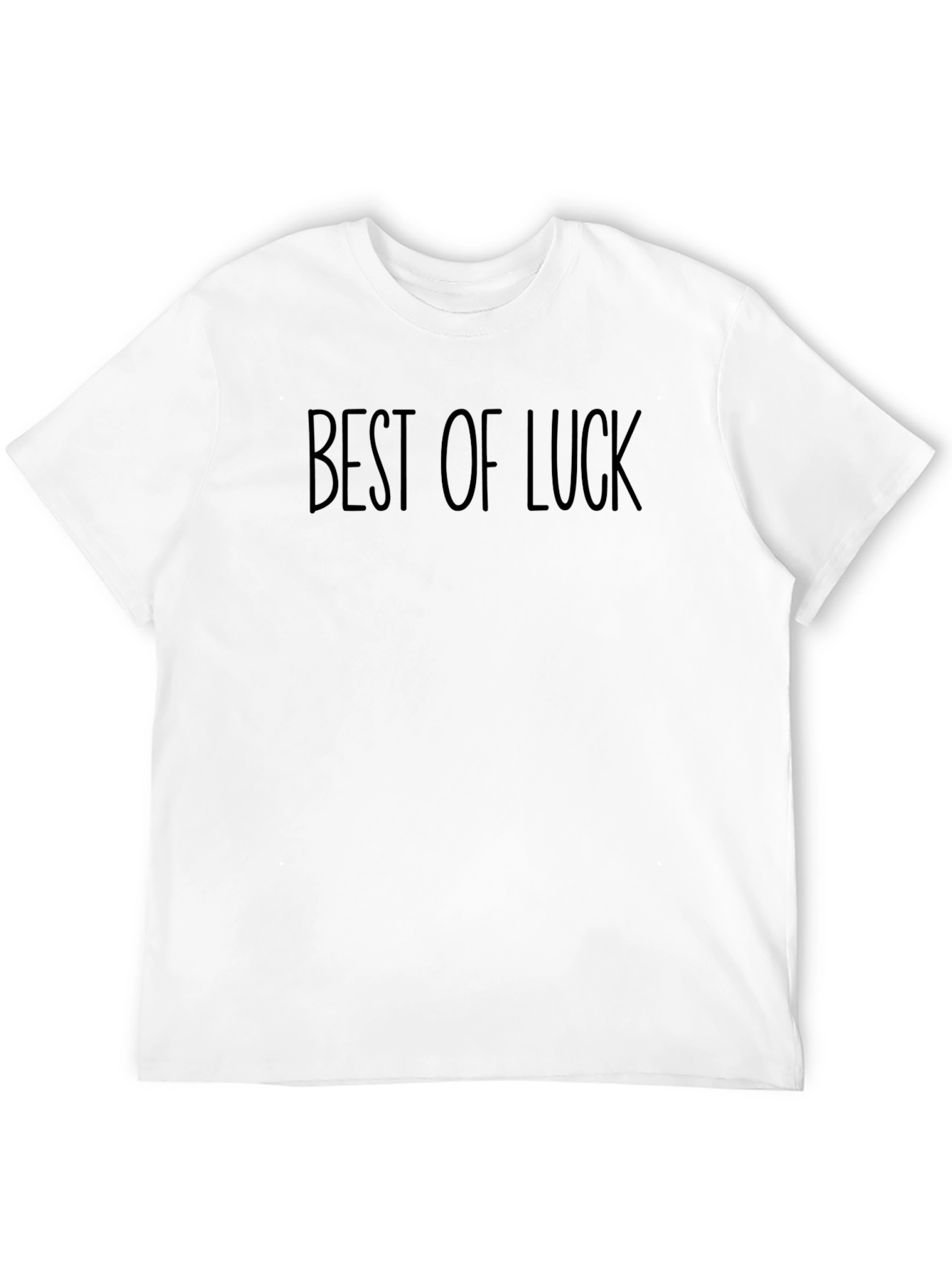 Best of Luck Graphic Tee - Classic Black T-Shirt