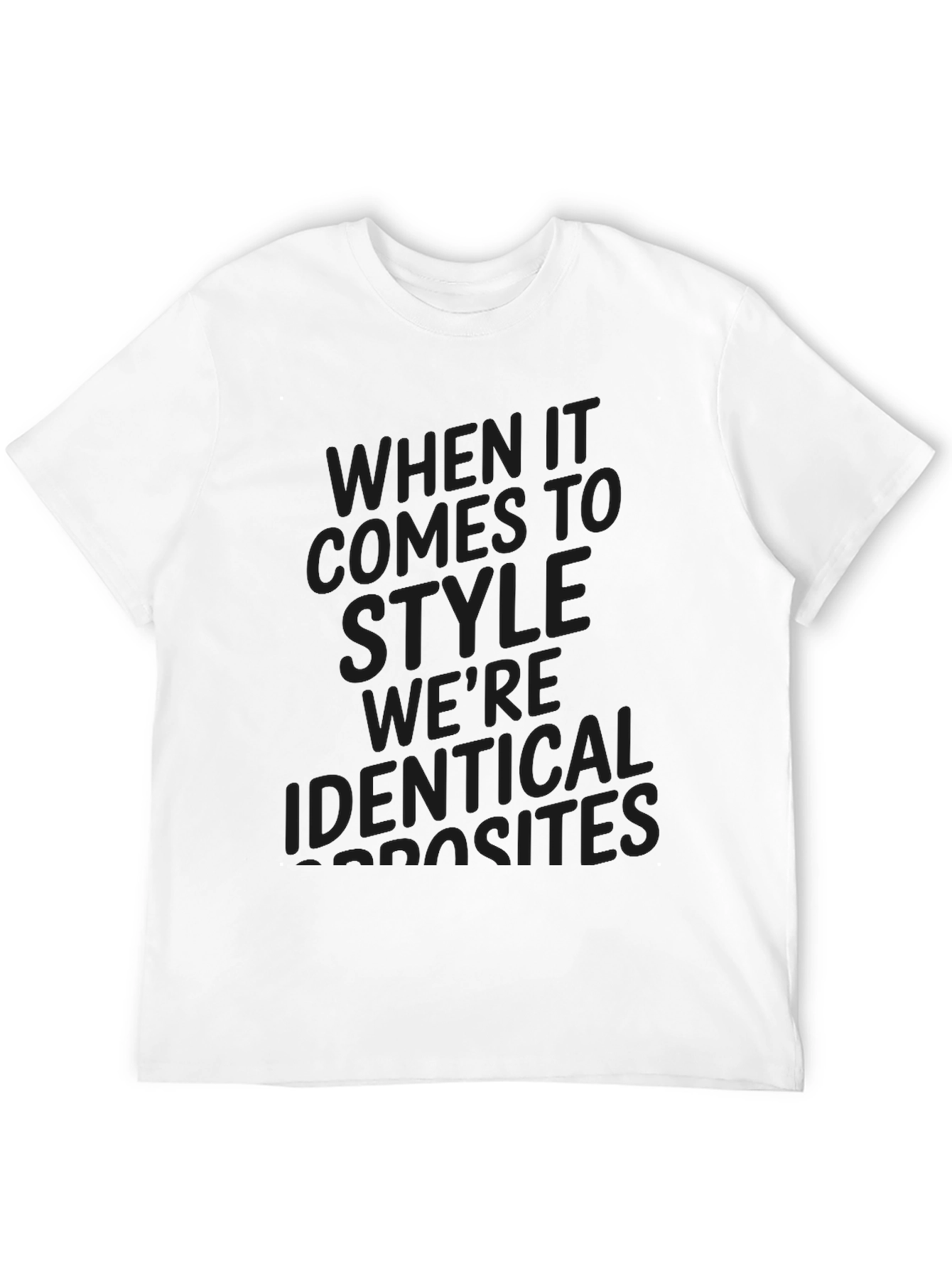 Stylish Black Graphic Tee - Identical Parasites Design