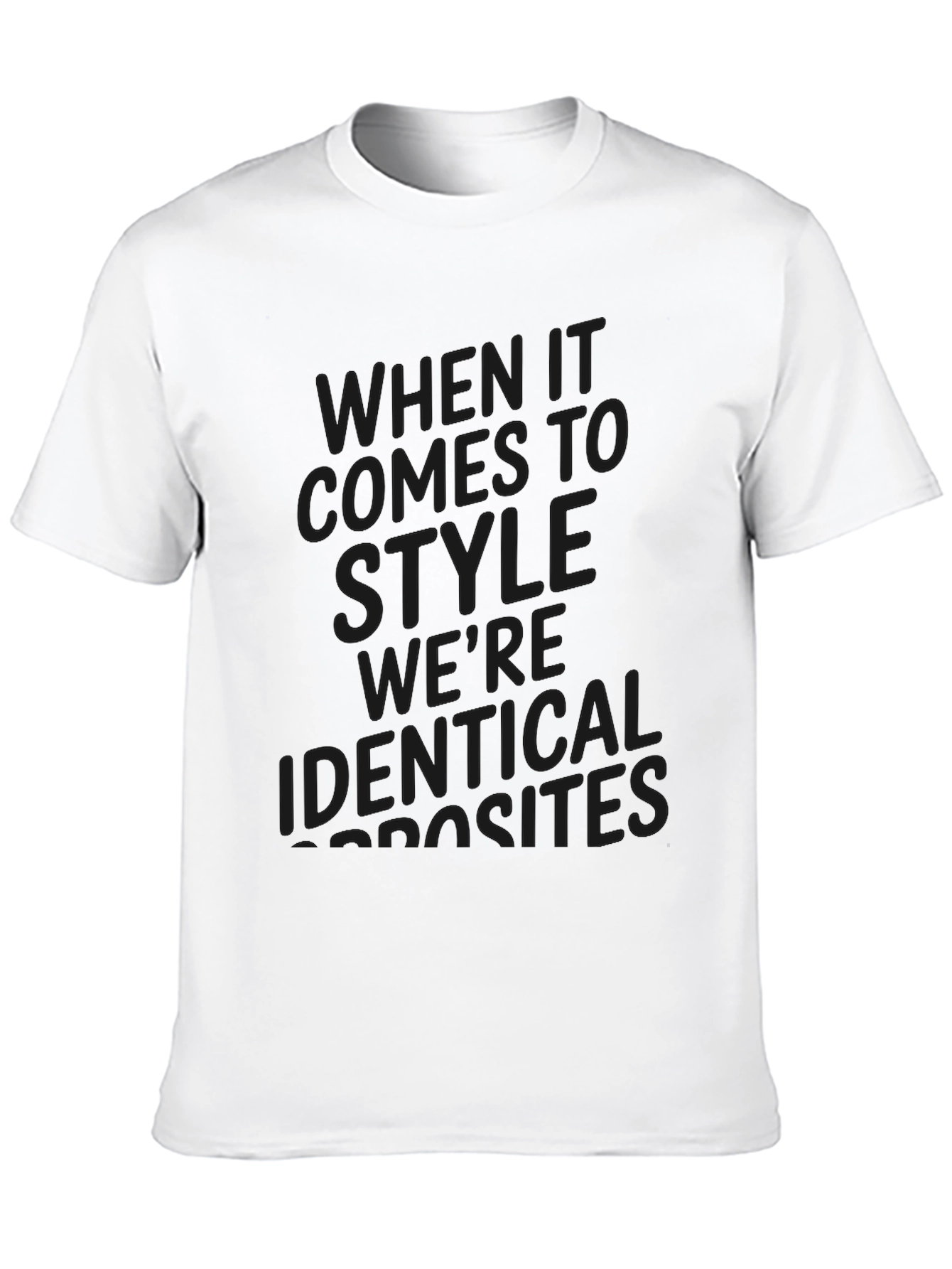 Stylish Black Graphic Tee - Identical Parasites Design