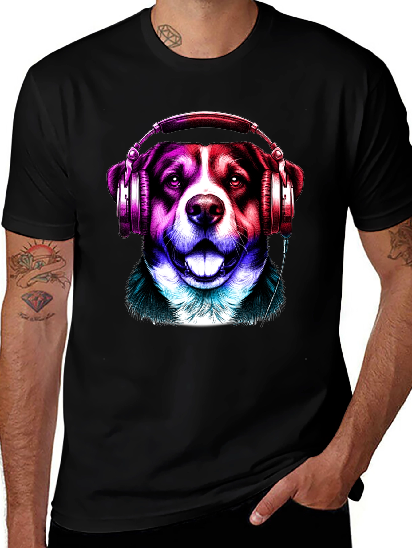 Australian Shepherd Music T-Shirt – Colorful Dog Lover Tee