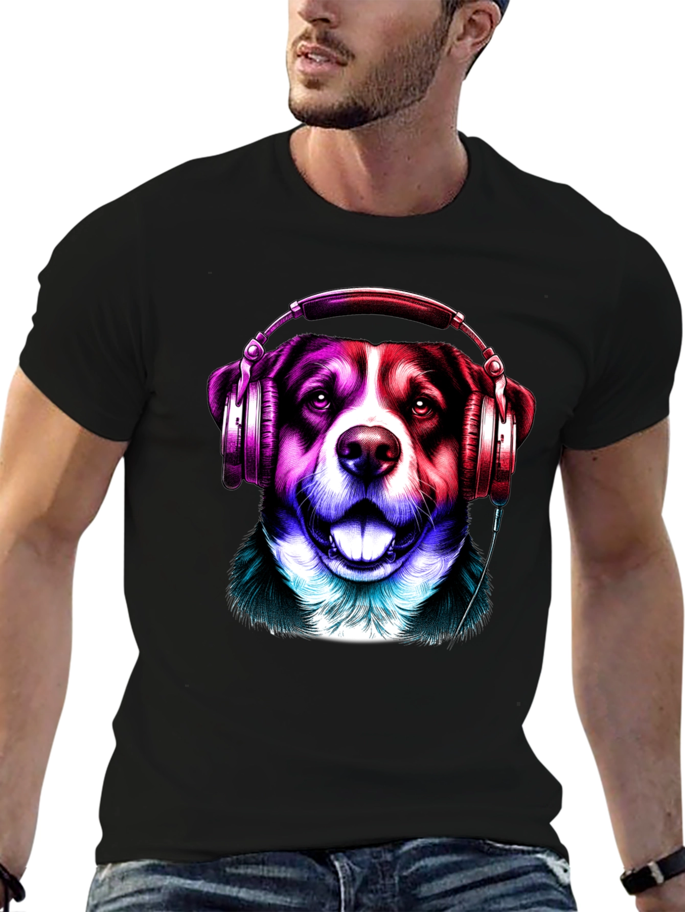 Australian Shepherd Music T-Shirt – Colorful Dog Lover Tee