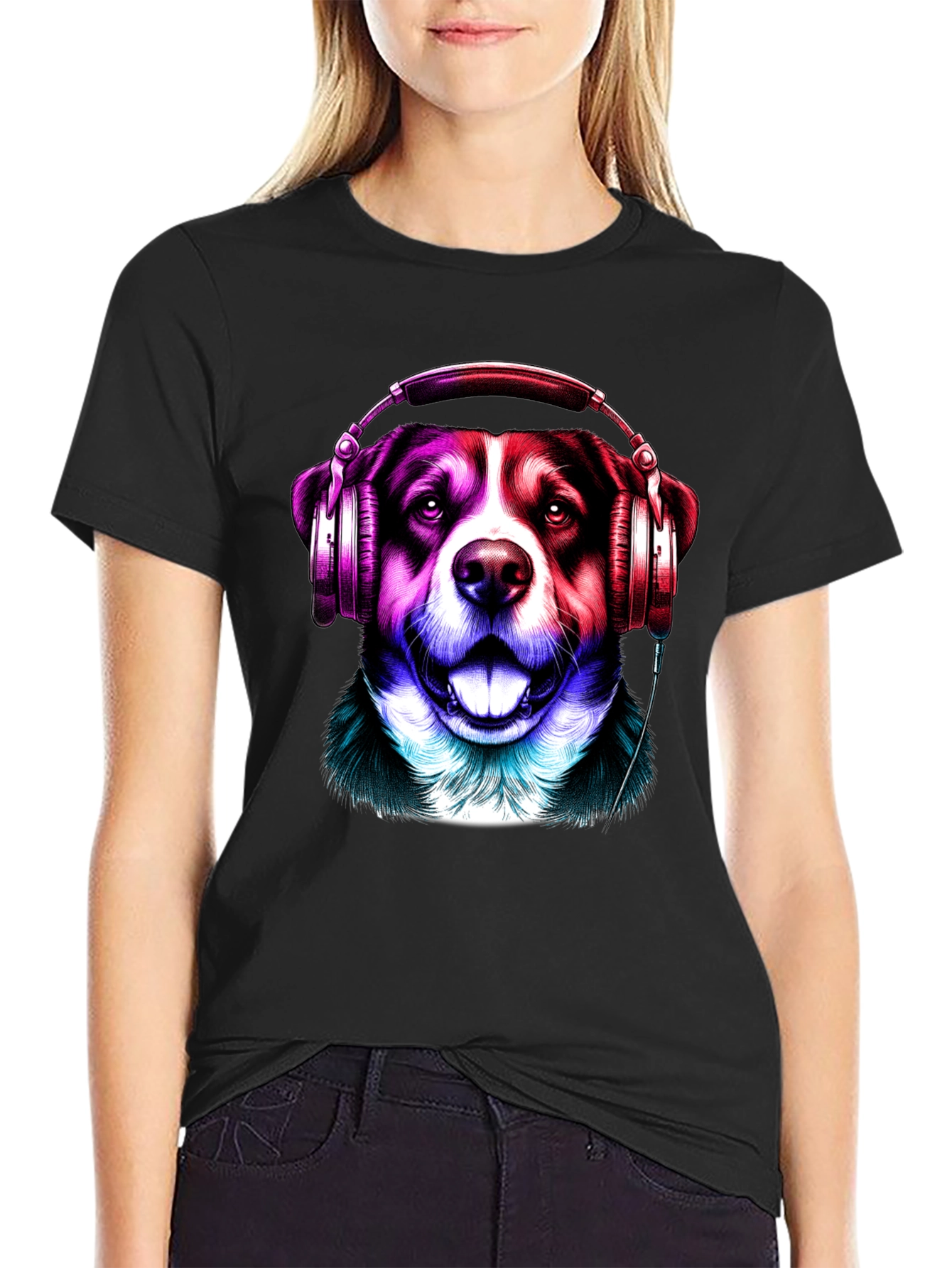 Australian Shepherd Music T-Shirt – Colorful Dog Lover Tee