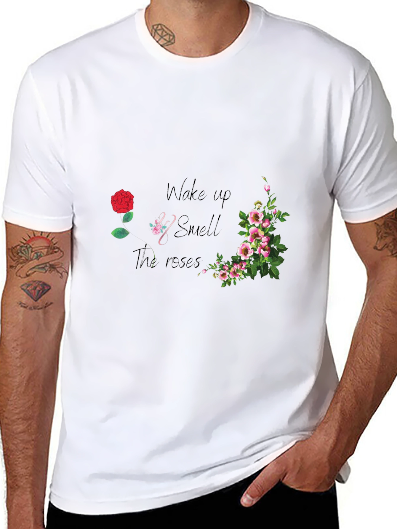Wake Up and Smell the Roses Graphic Tee