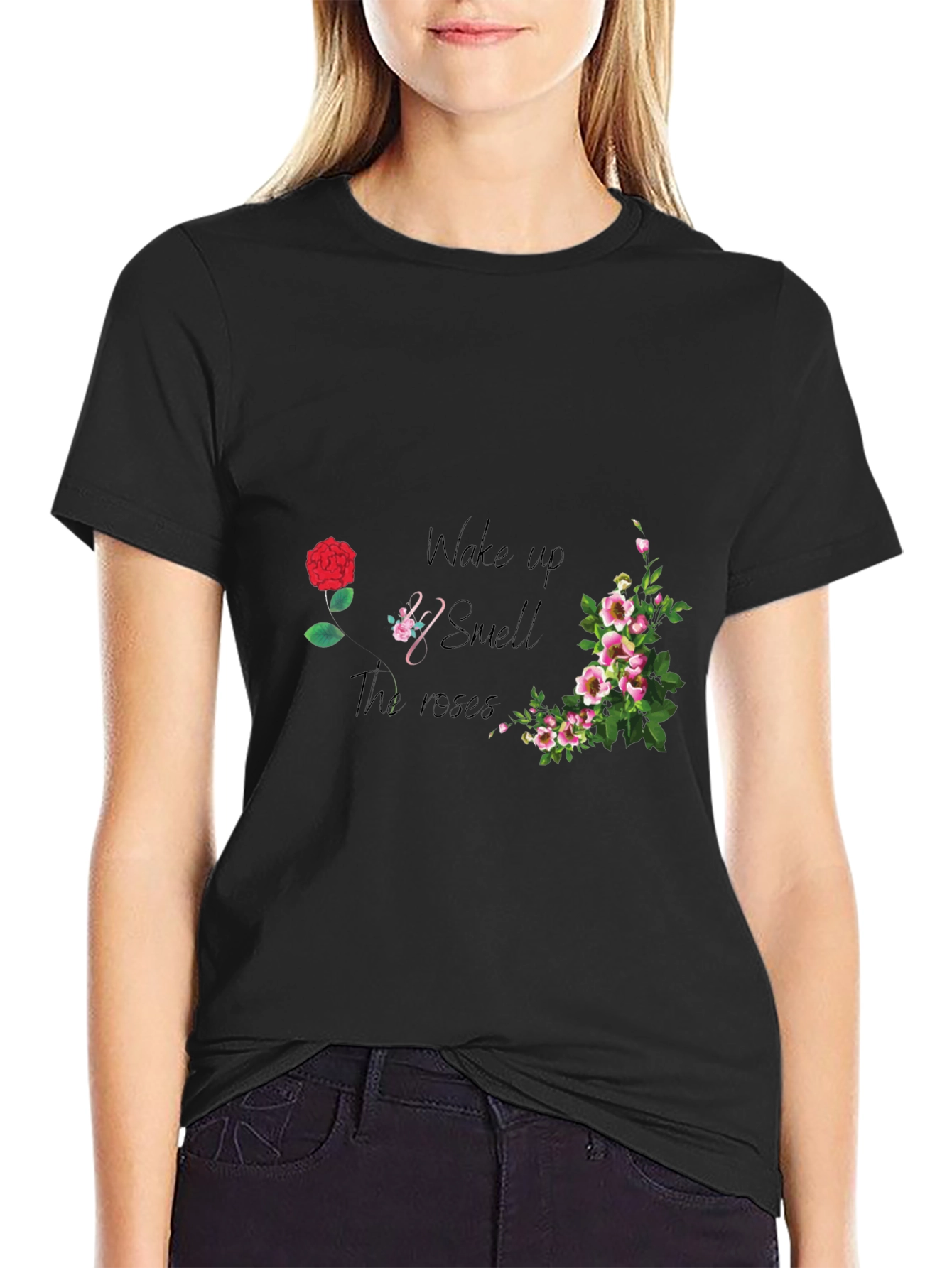 Wake Up and Smell the Roses Graphic Tee