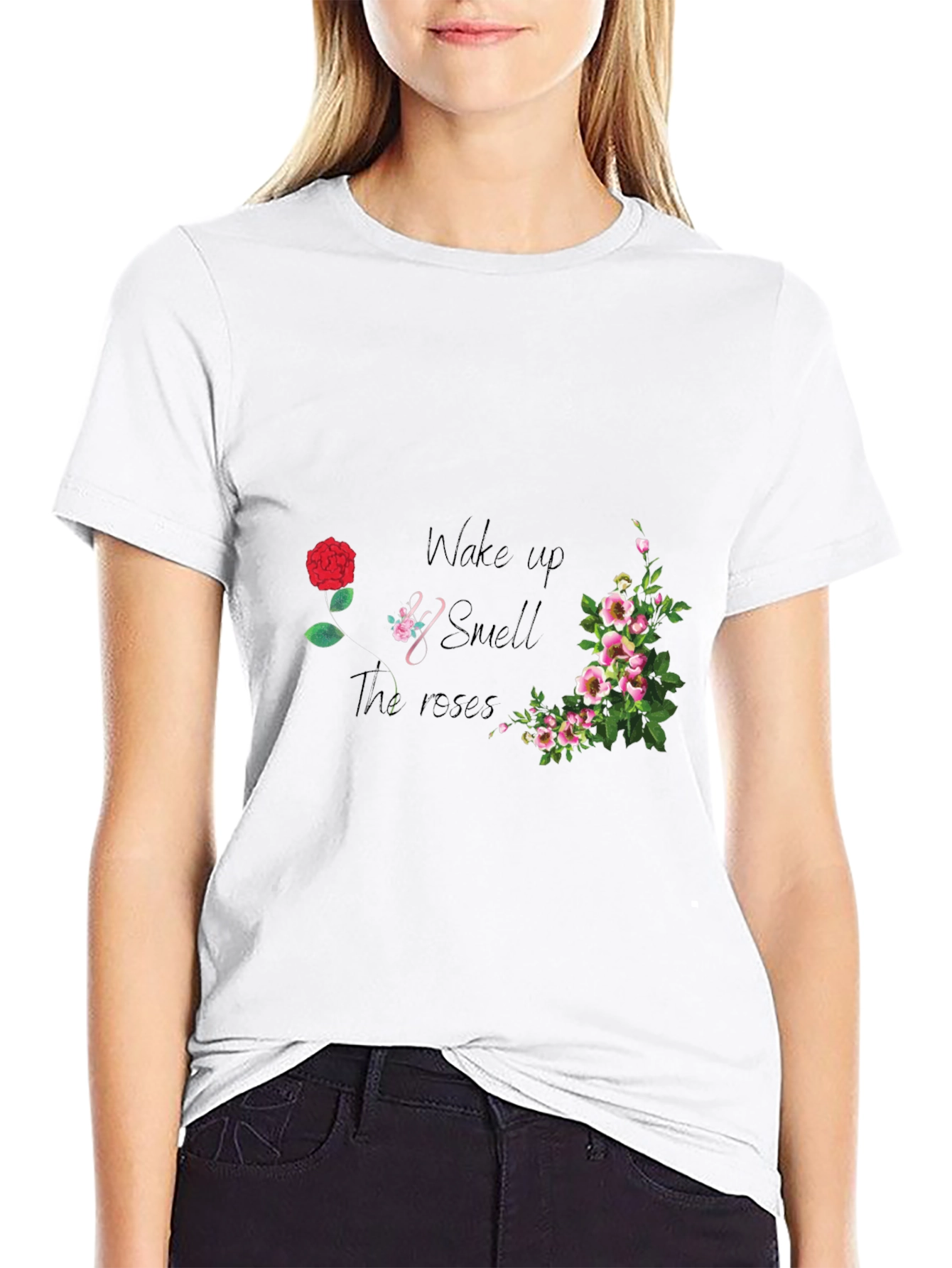 Wake Up and Smell the Roses Graphic Tee