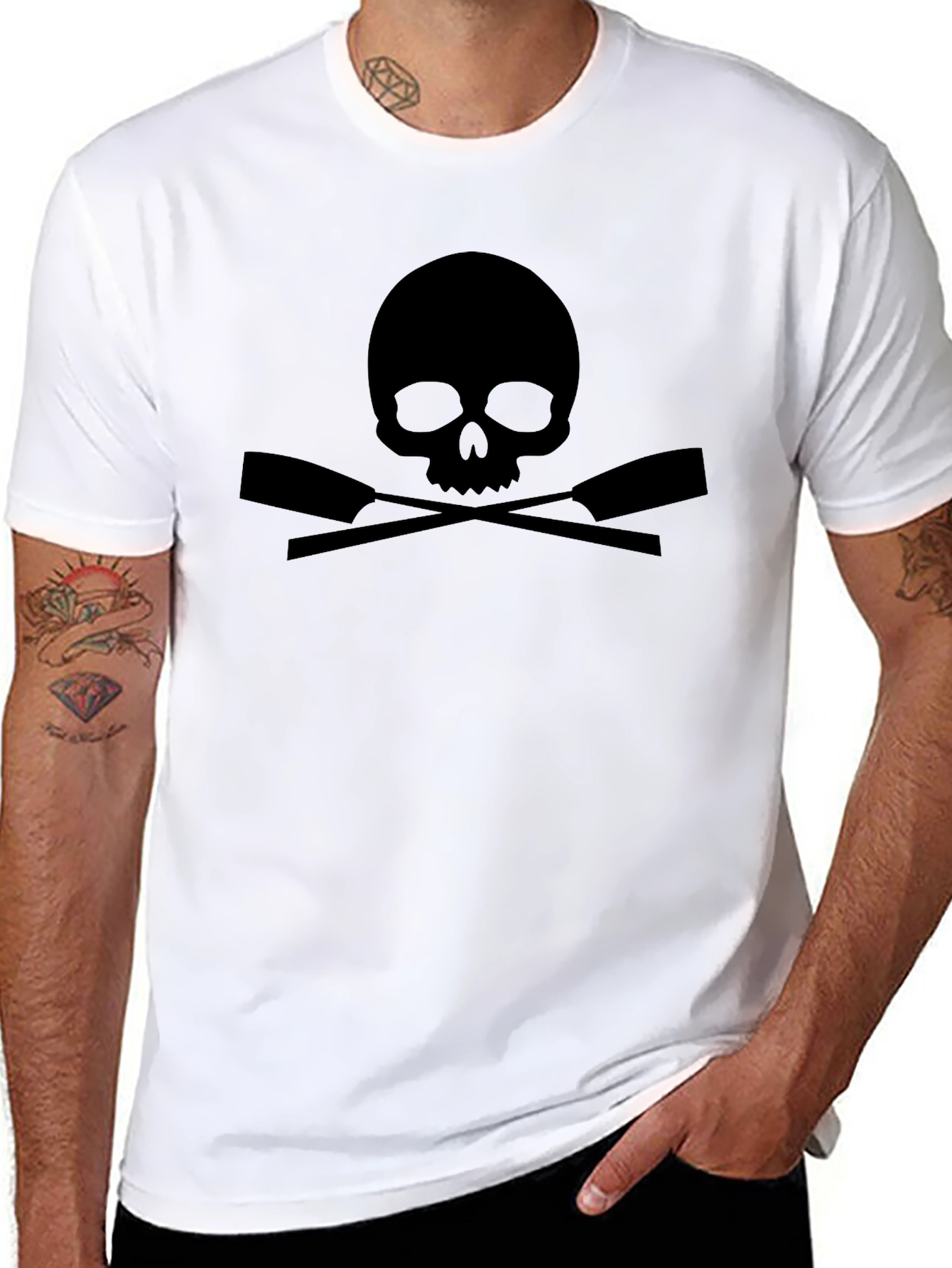 Skull & Cross Paddle T-Shirt - Row in Style!