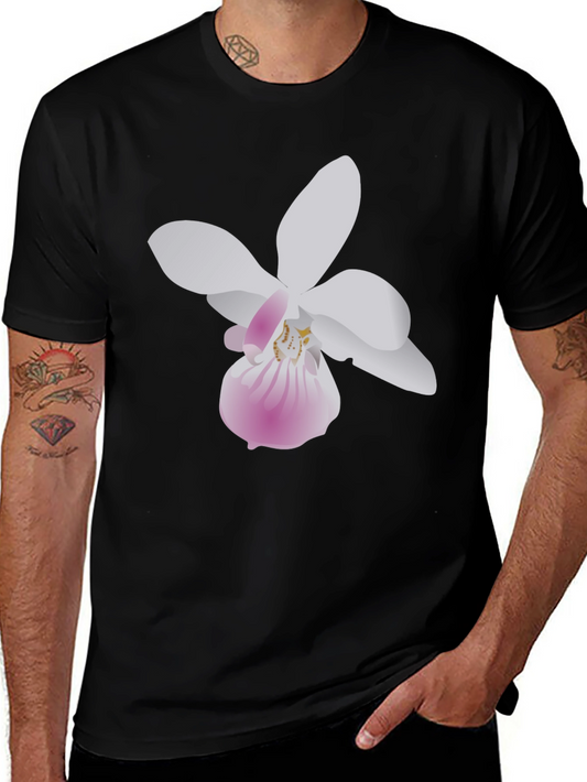 Floral Graphic Tee - Black Unisex T-Shirt