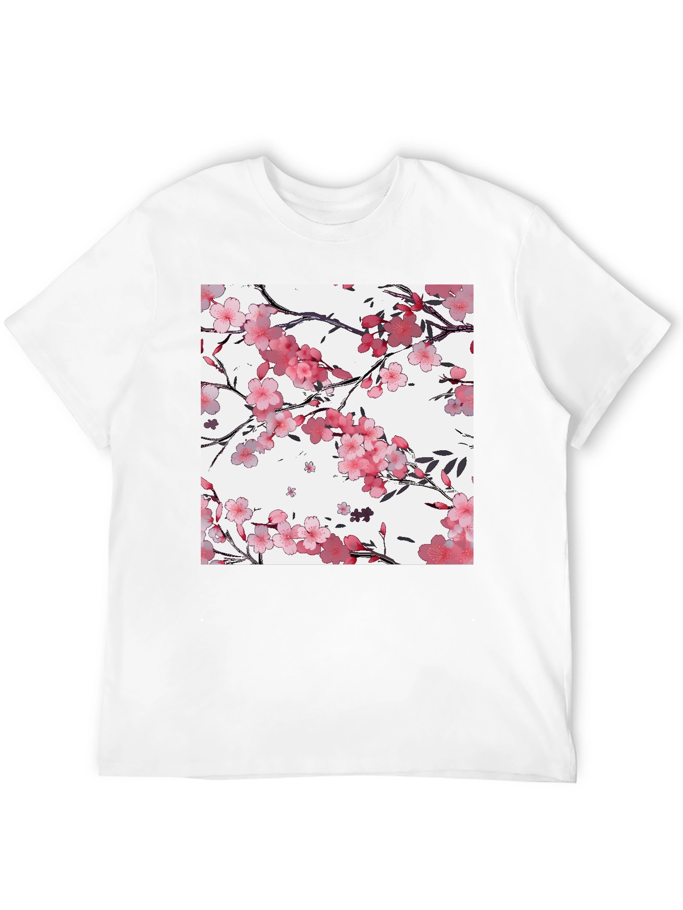 Cherry Blossom Graphic Print T-Shirt