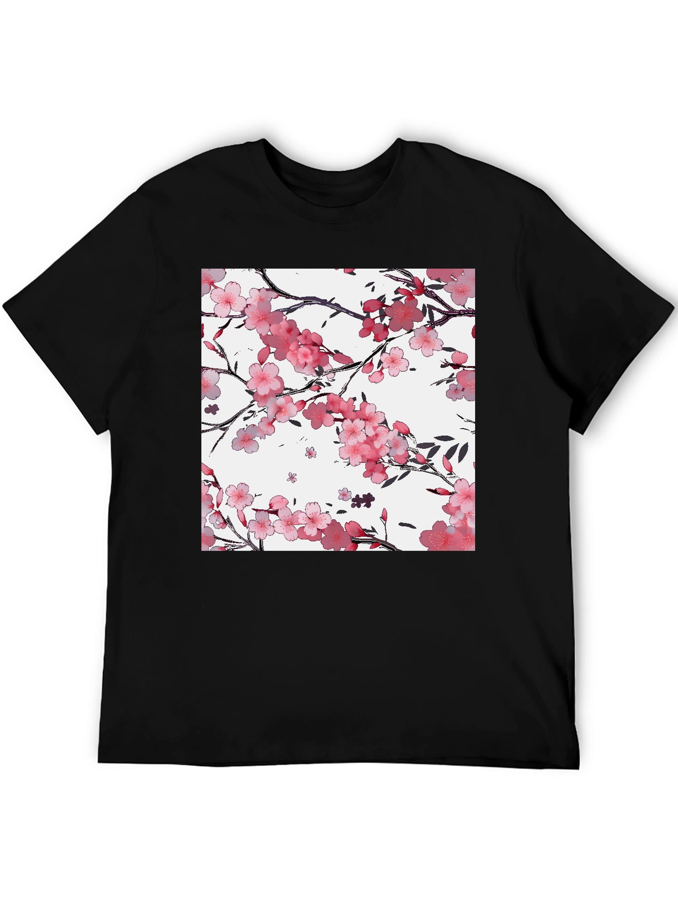 Cherry Blossom Graphic Print T-Shirt
