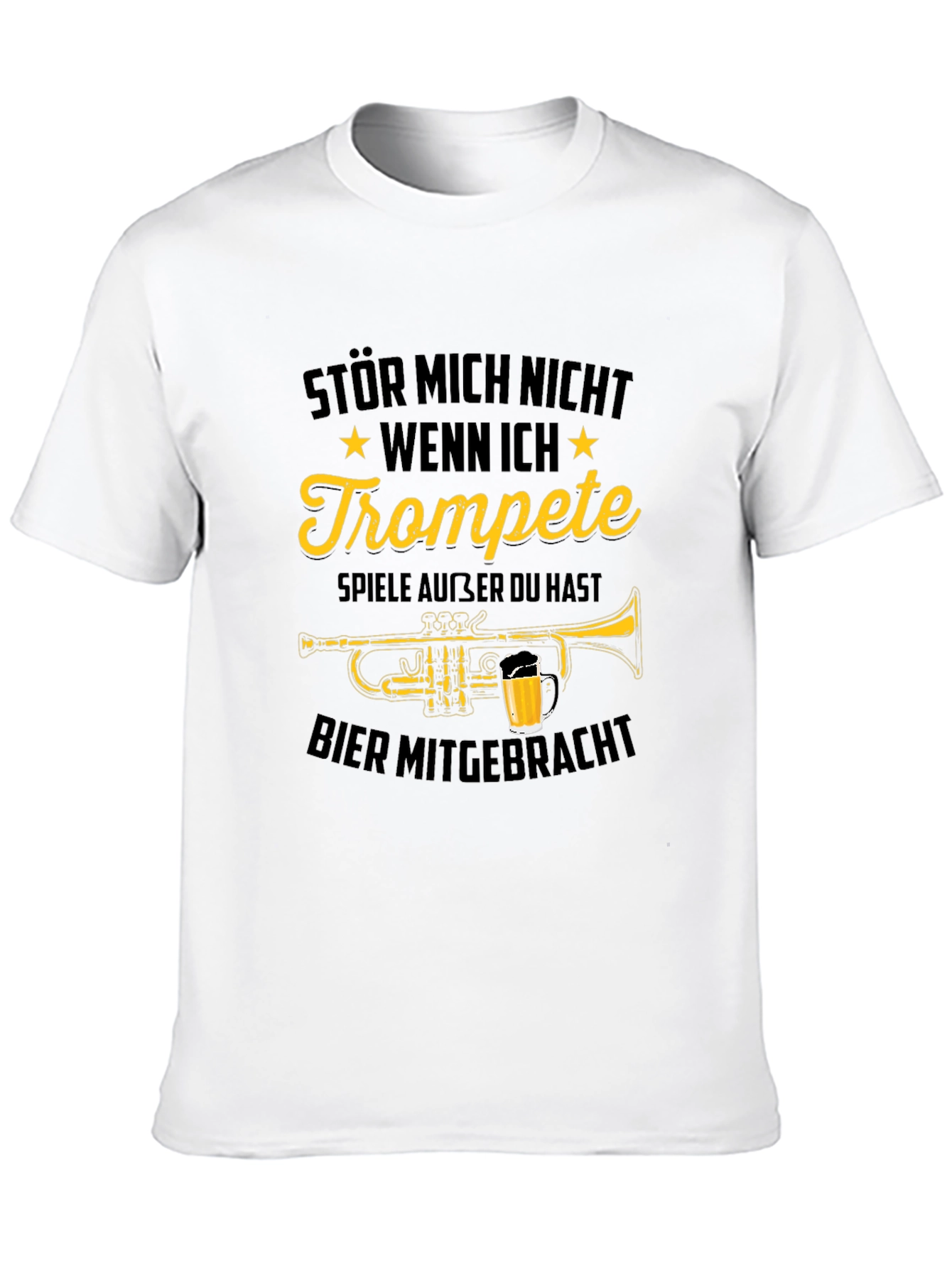 Trumpet Player Beer T-Shirt Funny Musician Tee