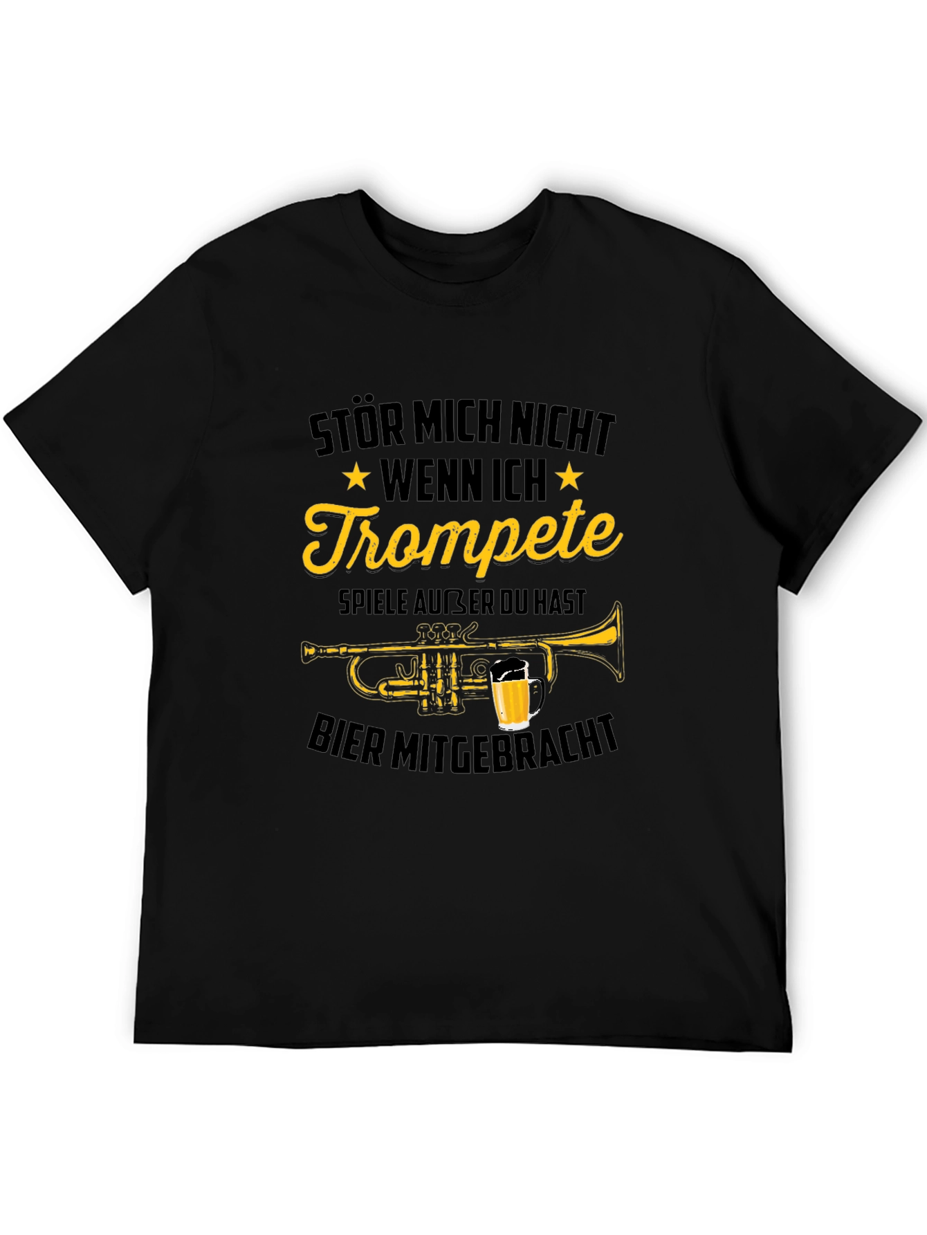Trumpet Player Beer T-Shirt Funny Musician Tee