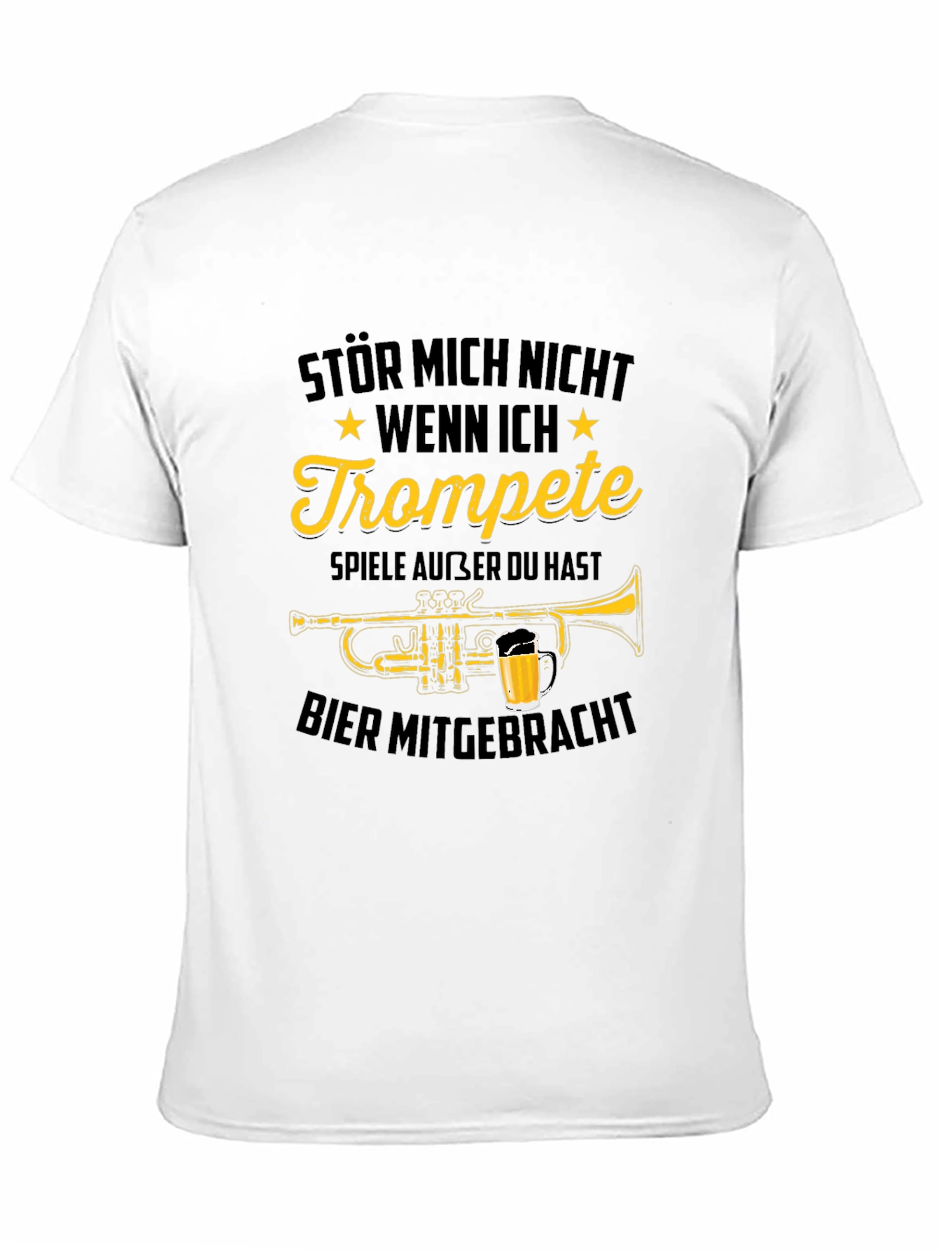 Trumpet Player Beer T-Shirt Funny Musician Tee