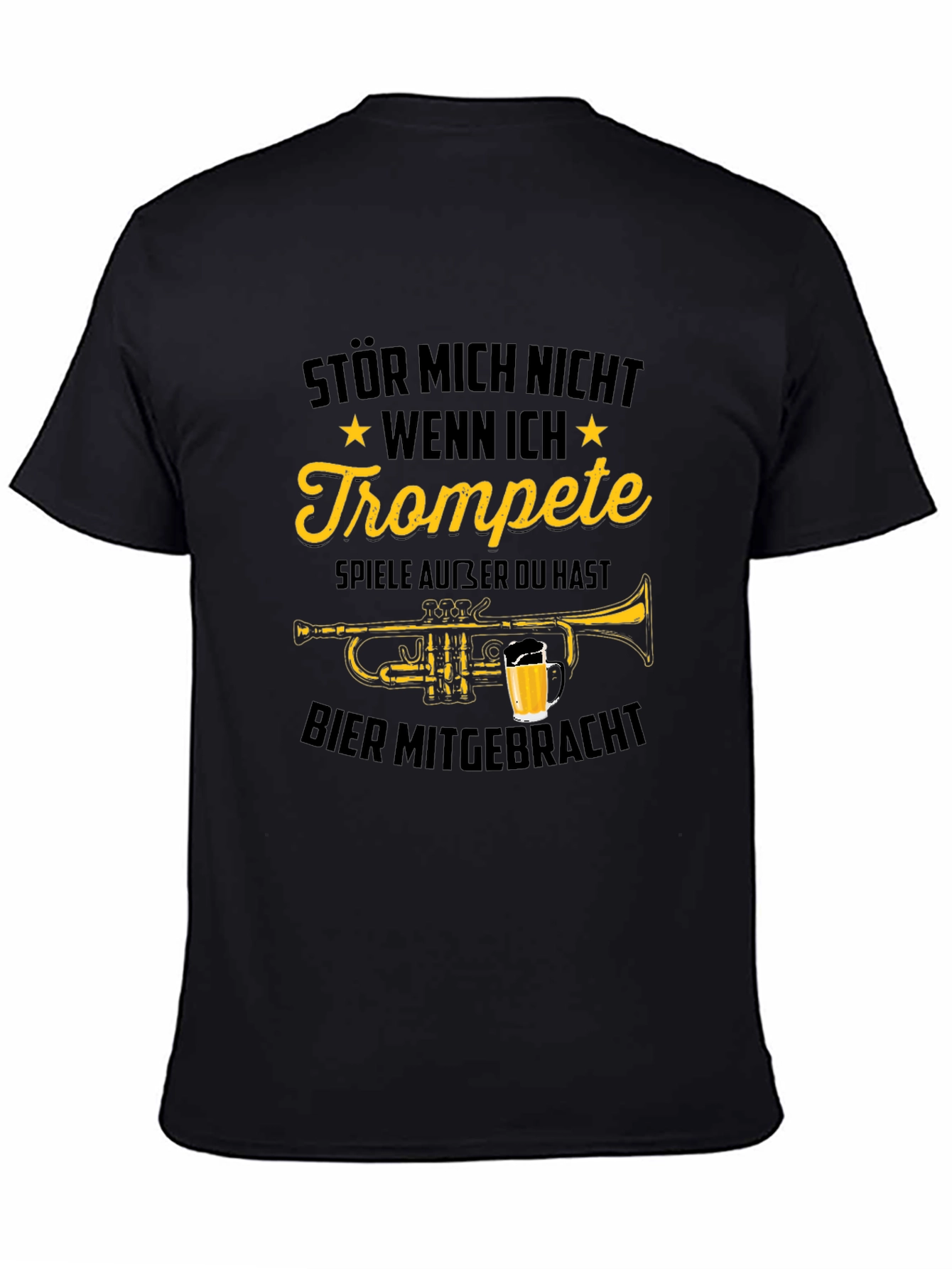 Trumpet Player Beer T-Shirt Funny Musician Tee