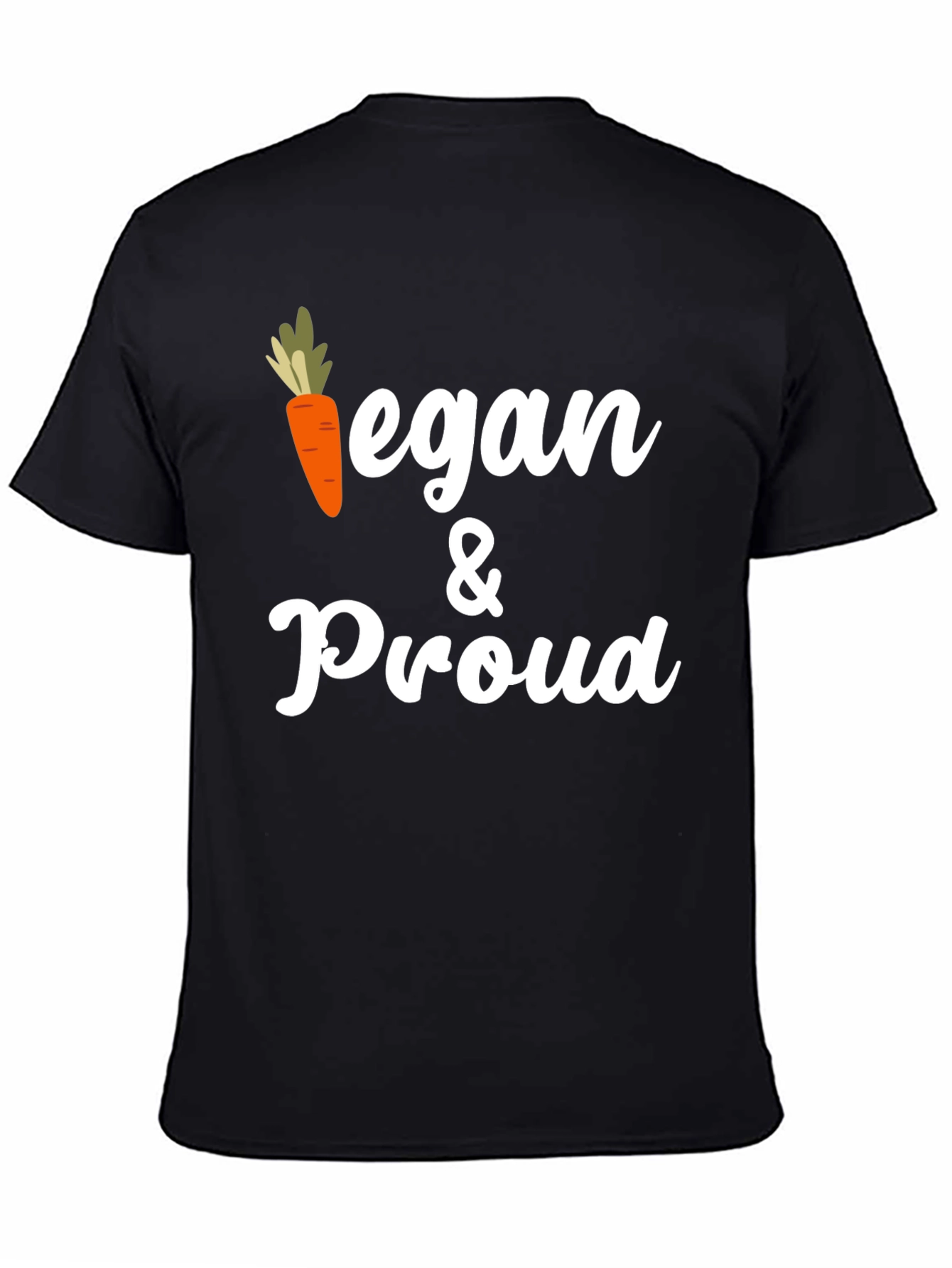 Vegan & Proud Graphic Tee - Carrot Design
