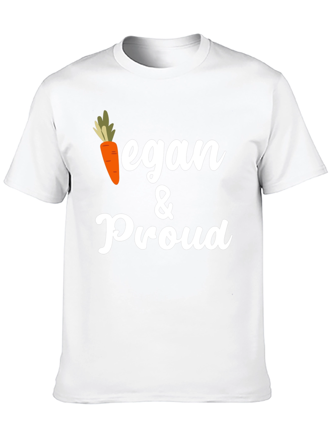 Vegan & Proud Graphic Tee - Carrot Design