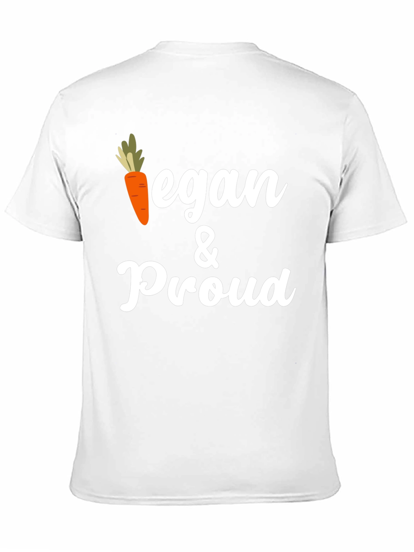 Vegan & Proud Graphic Tee - Carrot Design