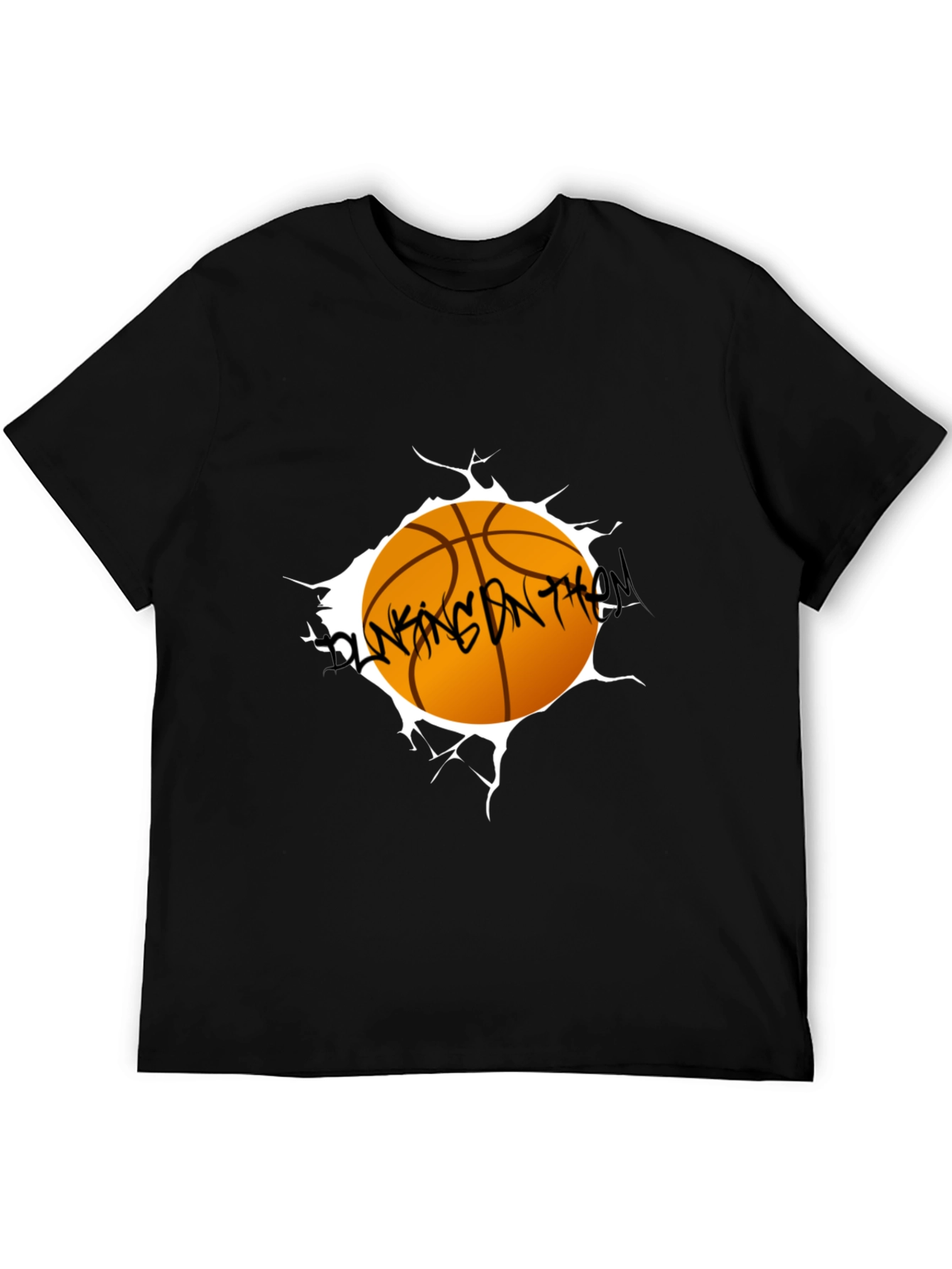 Basketball Graphic Black T-Shirt