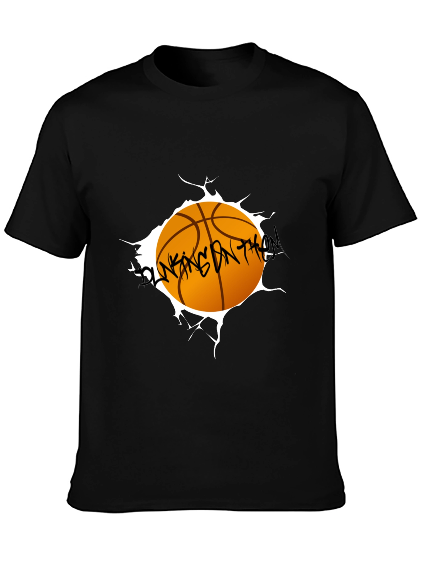 Basketball Graphic Black T-Shirt