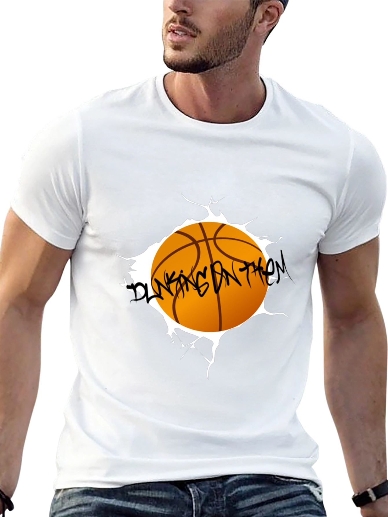 Basketball Graphic Black T-Shirt