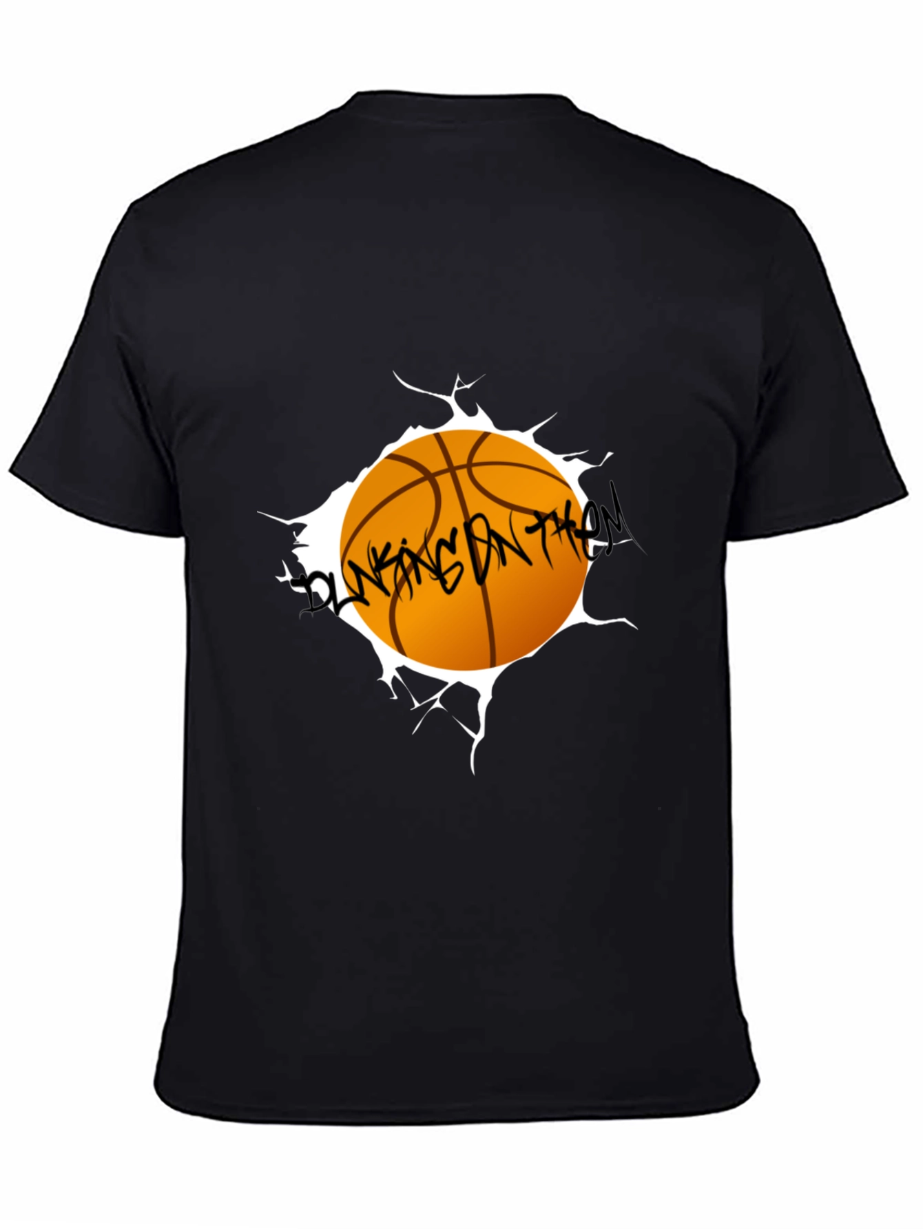 Basketball Graphic Black T-Shirt
