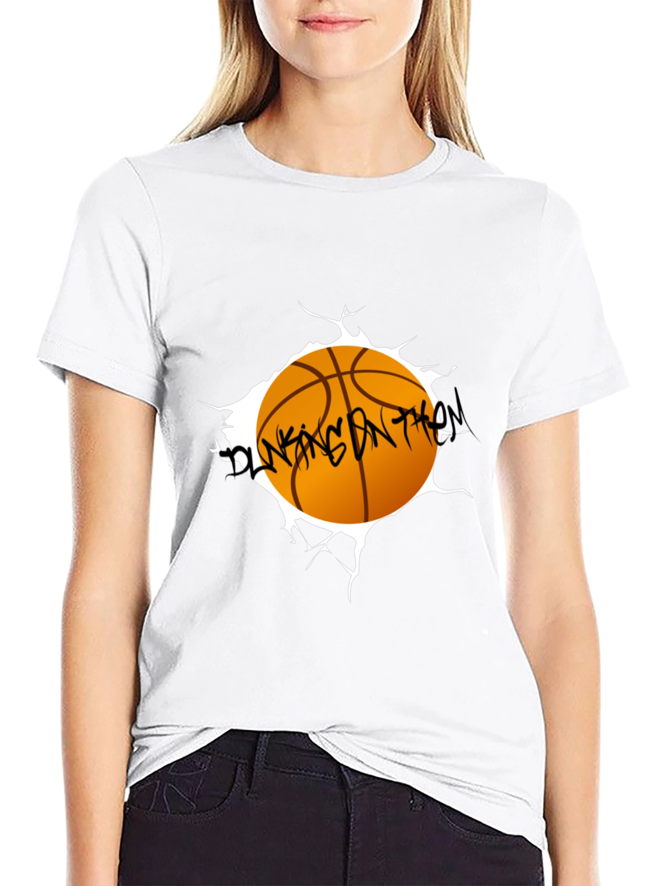 Basketball Graphic Black T-Shirt