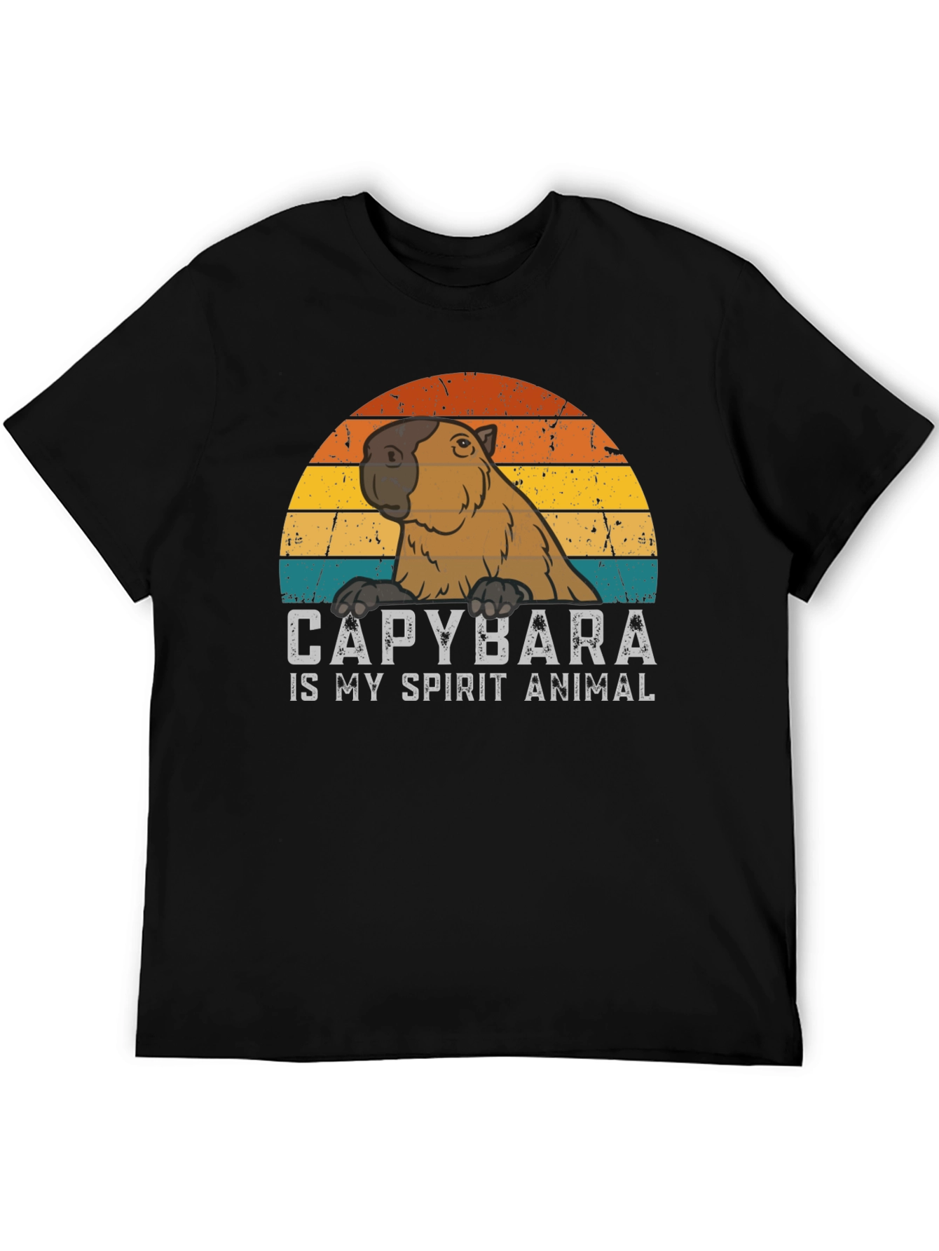 Capybara Spirit Animal T-Shirt Retro Style
