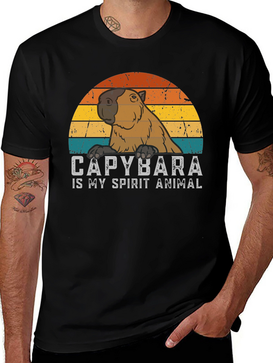 Capybara Spirit Animal T-Shirt Retro Style