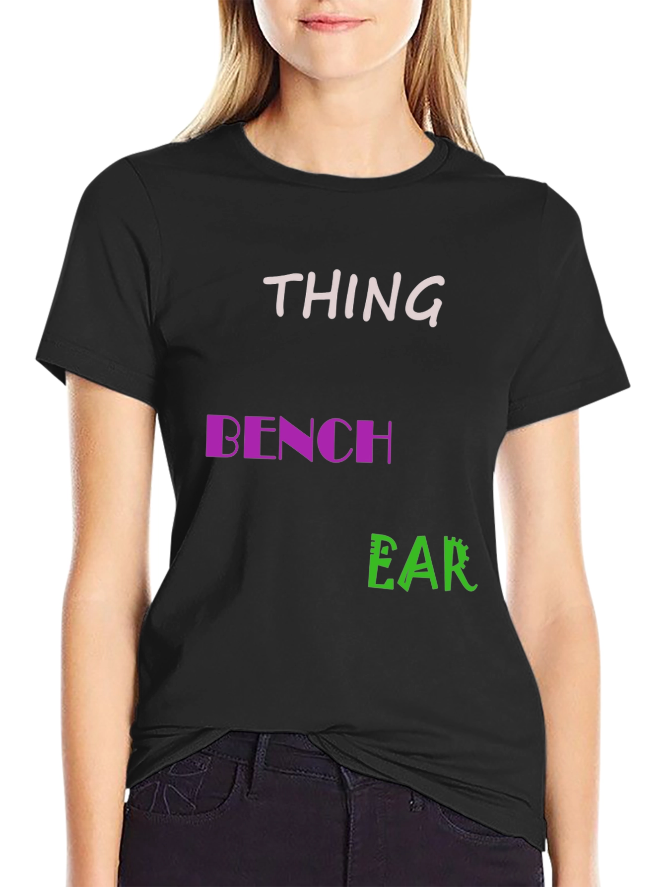 Thing Bench Ear Mens Black T-Shirt