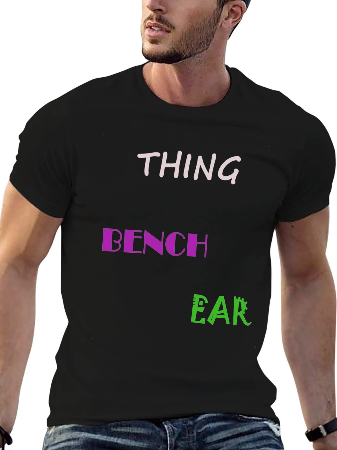 Thing Bench Ear Mens Black T-Shirt
