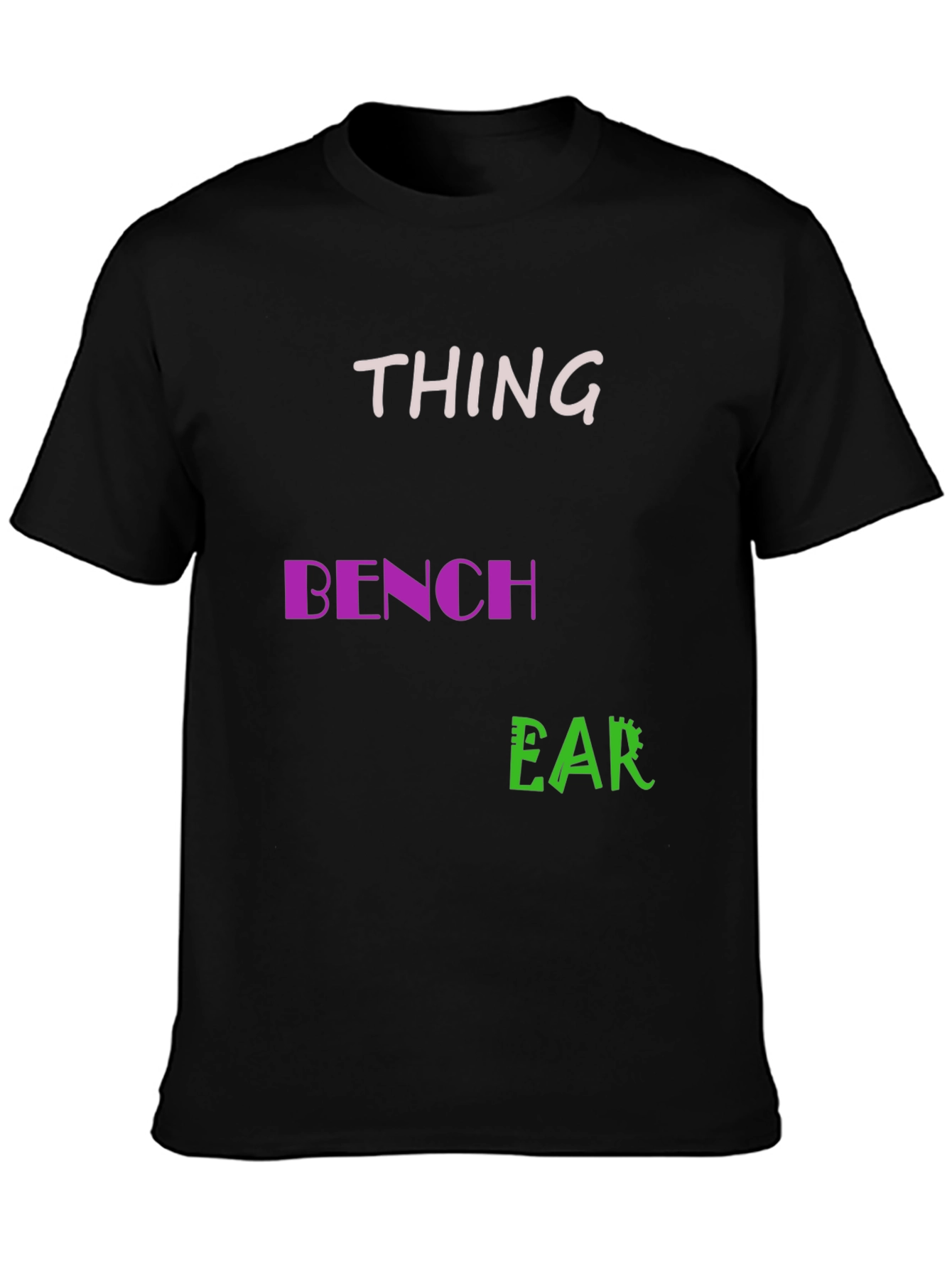 Thing Bench Ear Mens Black T-Shirt