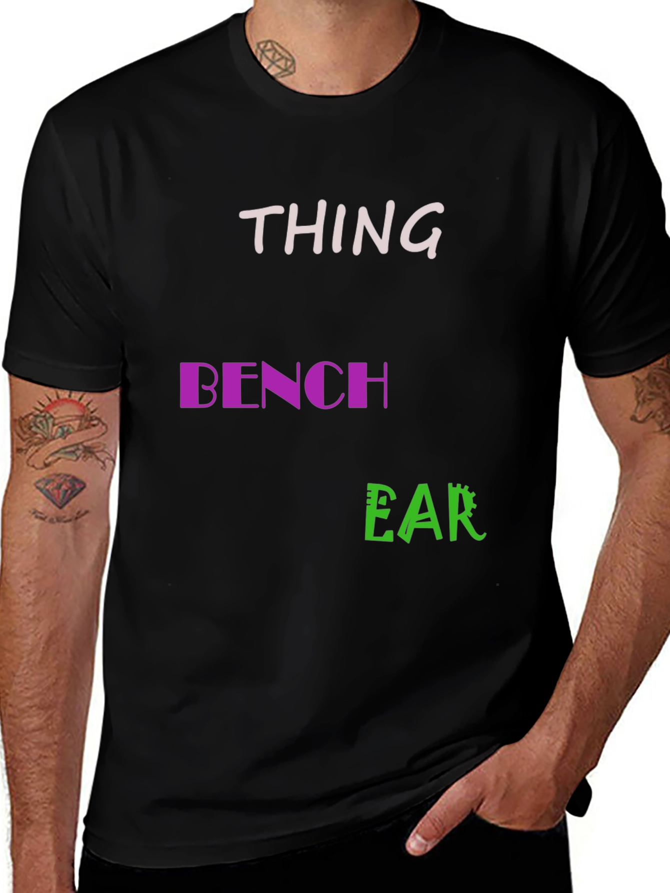 Thing Bench Ear Mens Black T-Shirt