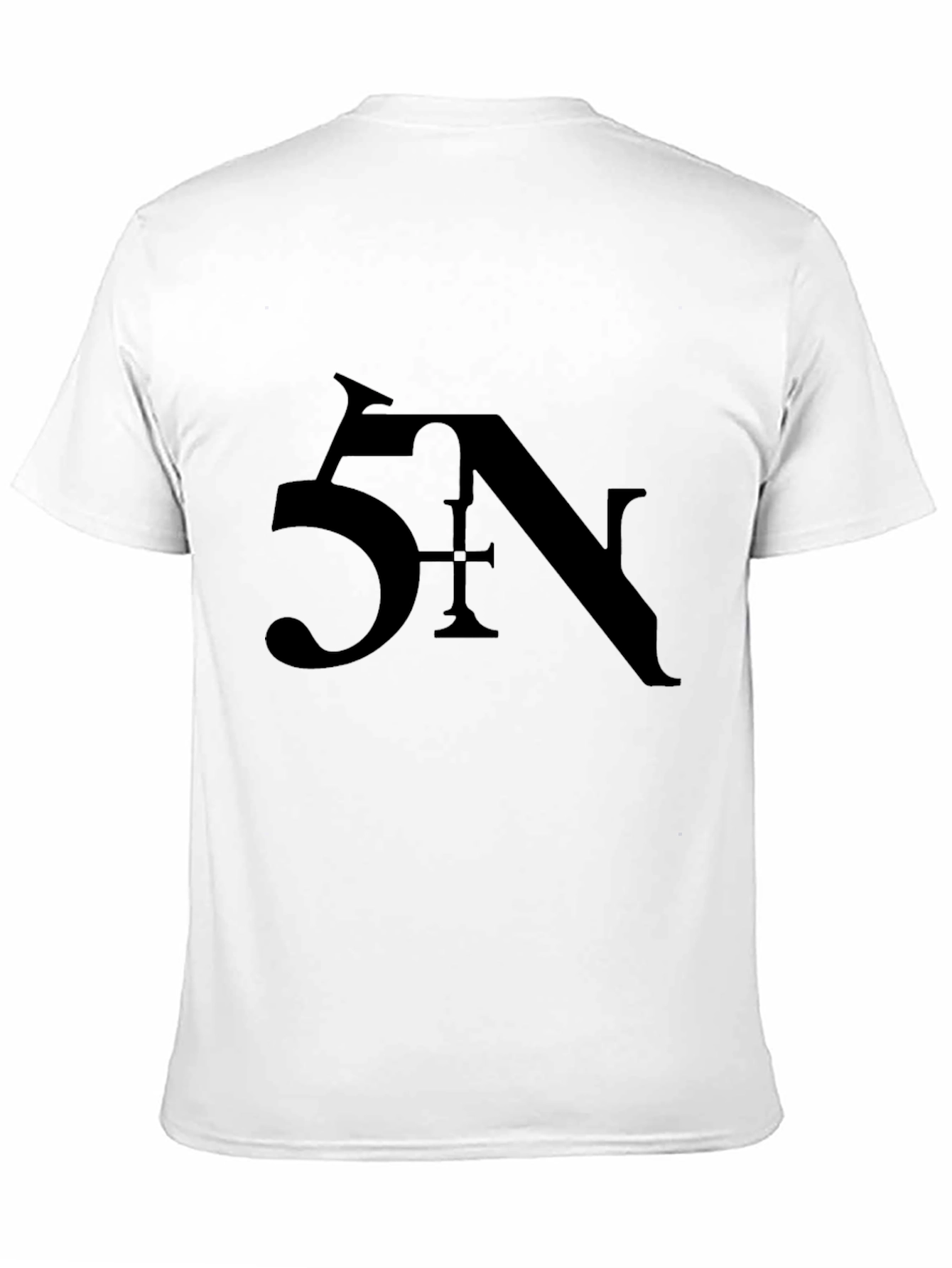 Black 5N Graphic Print T-Shirt Casual Wear