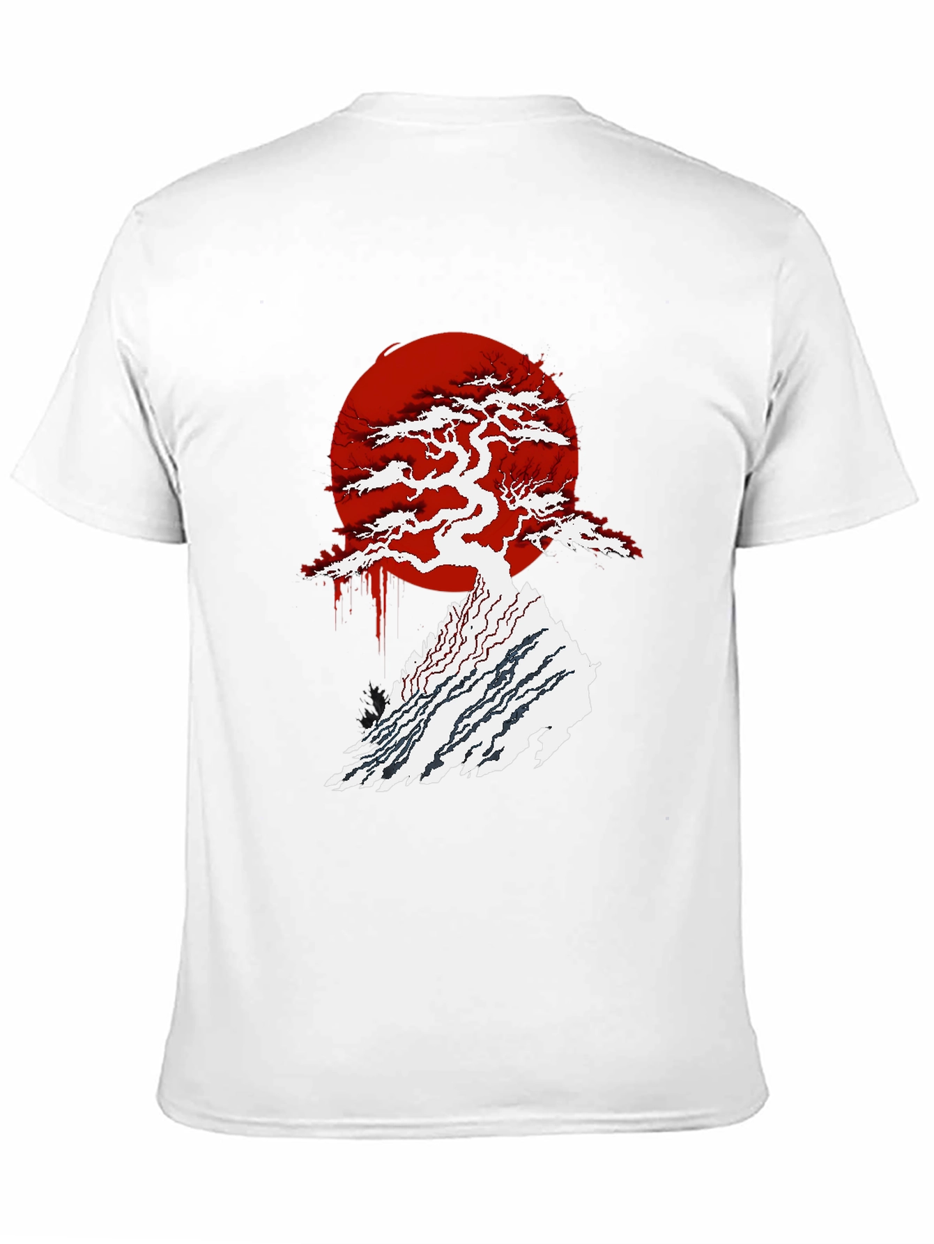 Bonsai Tree Graphic T-Shirt - Black