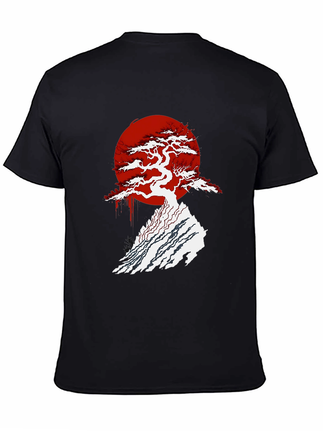 Bonsai Tree Graphic T-Shirt - Black