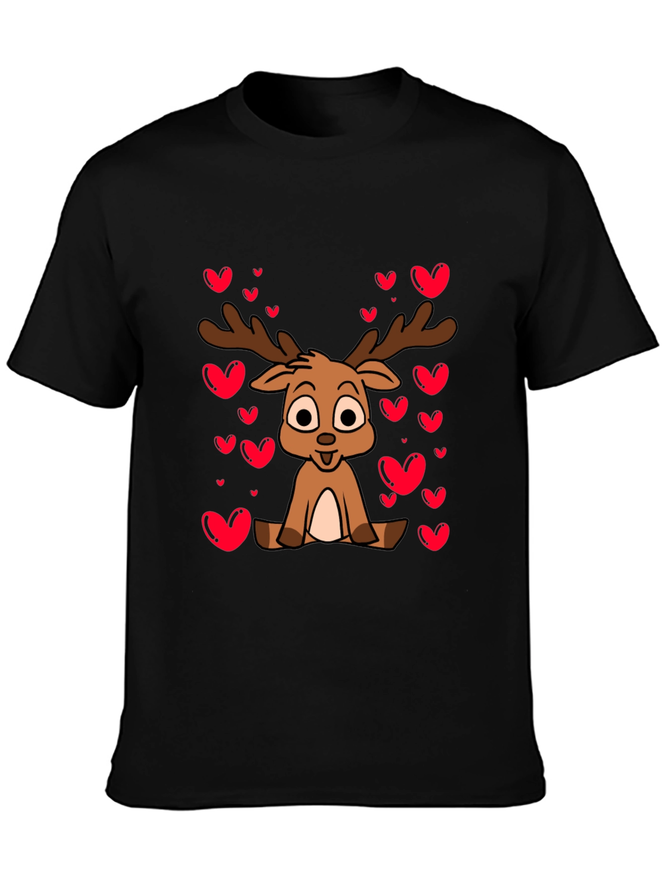 Cute Reindeer Valentines Day T-Shirt