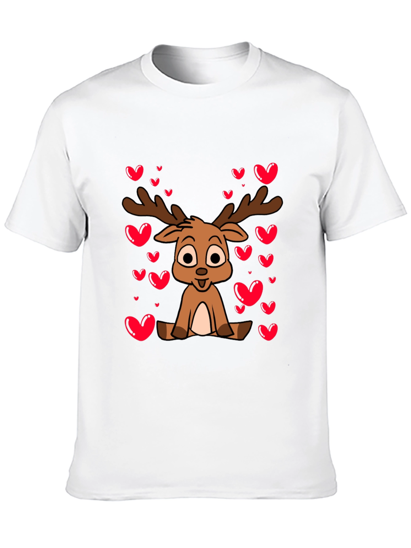 Cute Reindeer Valentines Day T-Shirt
